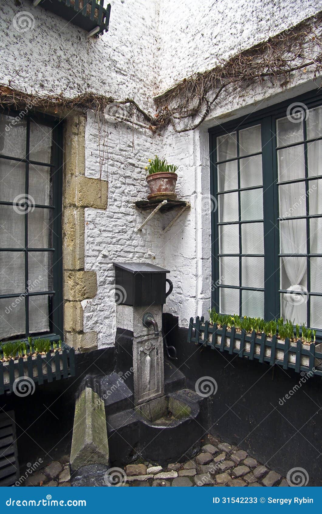 Old standpipe. stock image. Image of aged, medieval, court 31542233