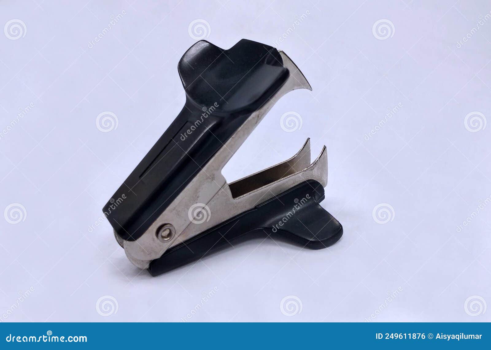 Old Staple Puller or Staple Remover Isolated on White Background. Stock  Photo - Image of equipment, damage: 249611876