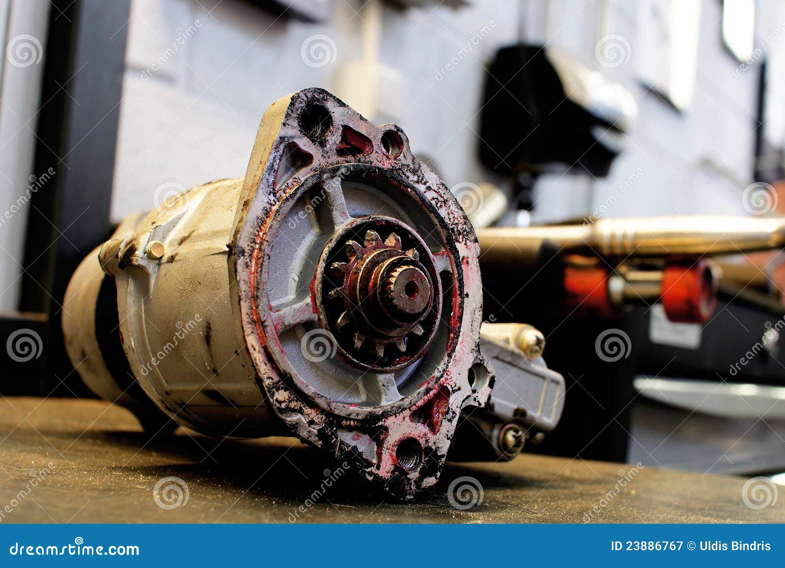 Old starter stock image. Image of power, starter, electric 23886767