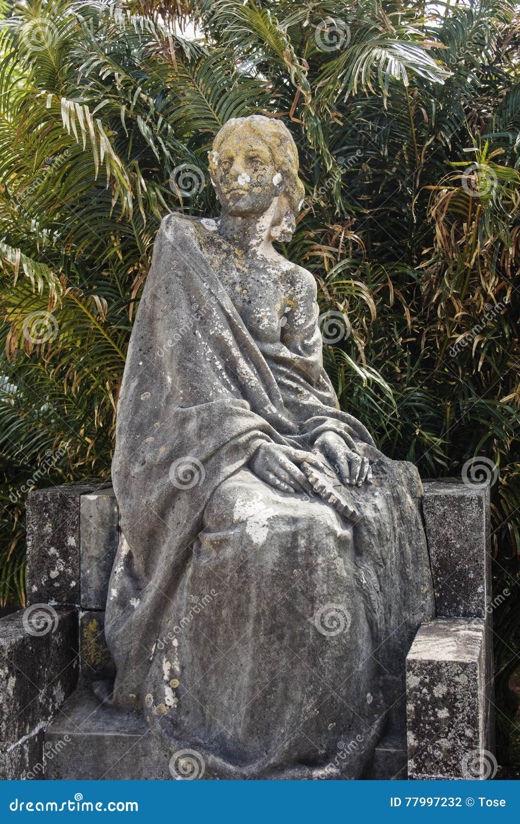 Old statue of a woman stock photo. Image of stone, corroded 77997232