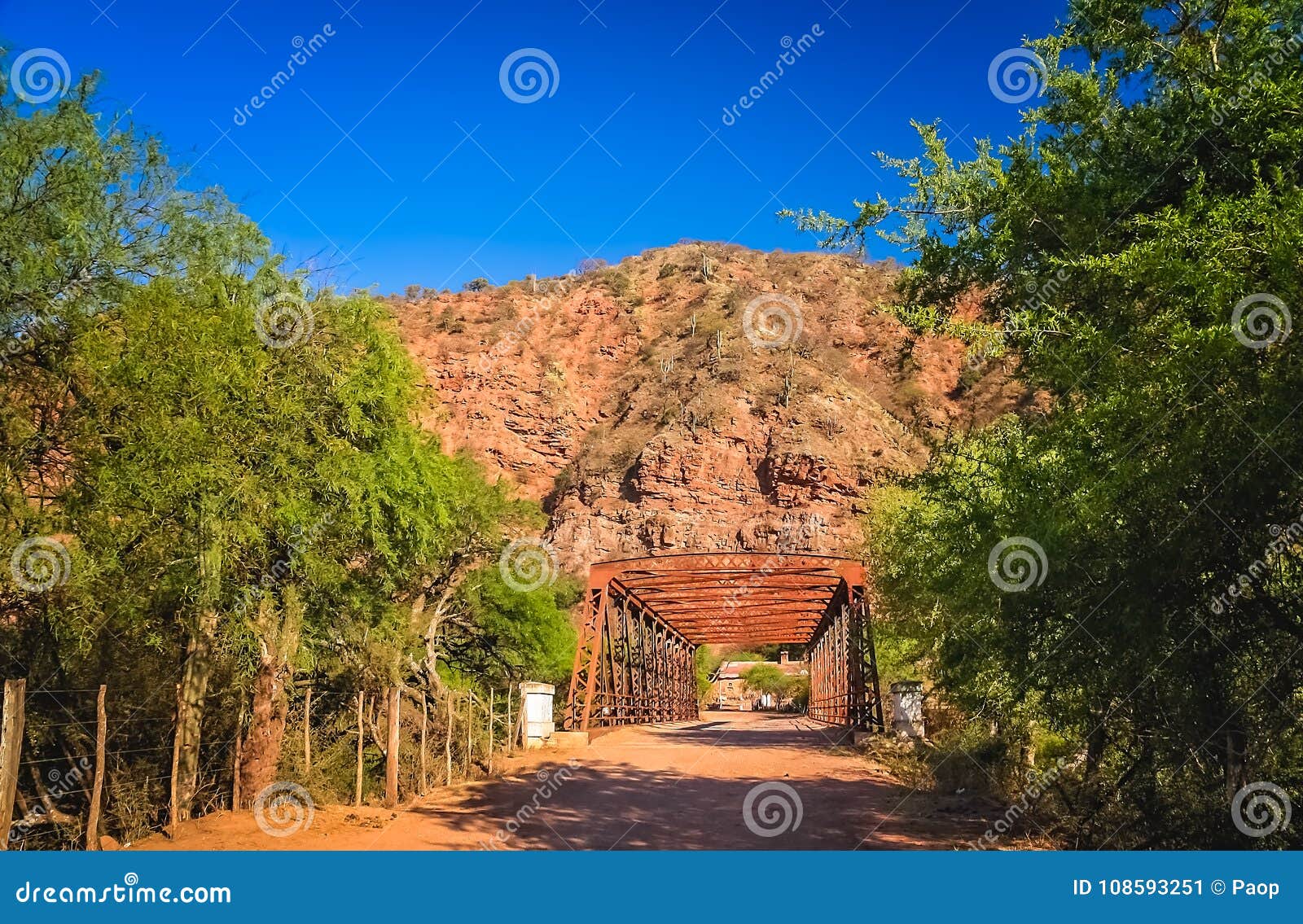 old steel bridge in alemania