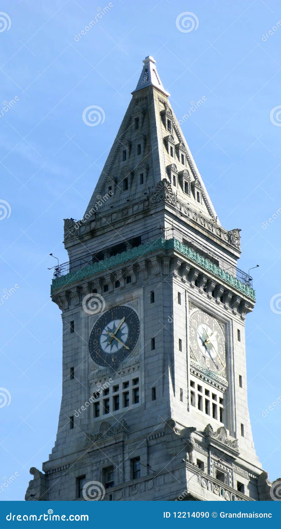Old stone clock tower stock photo. Image of windows, angle 