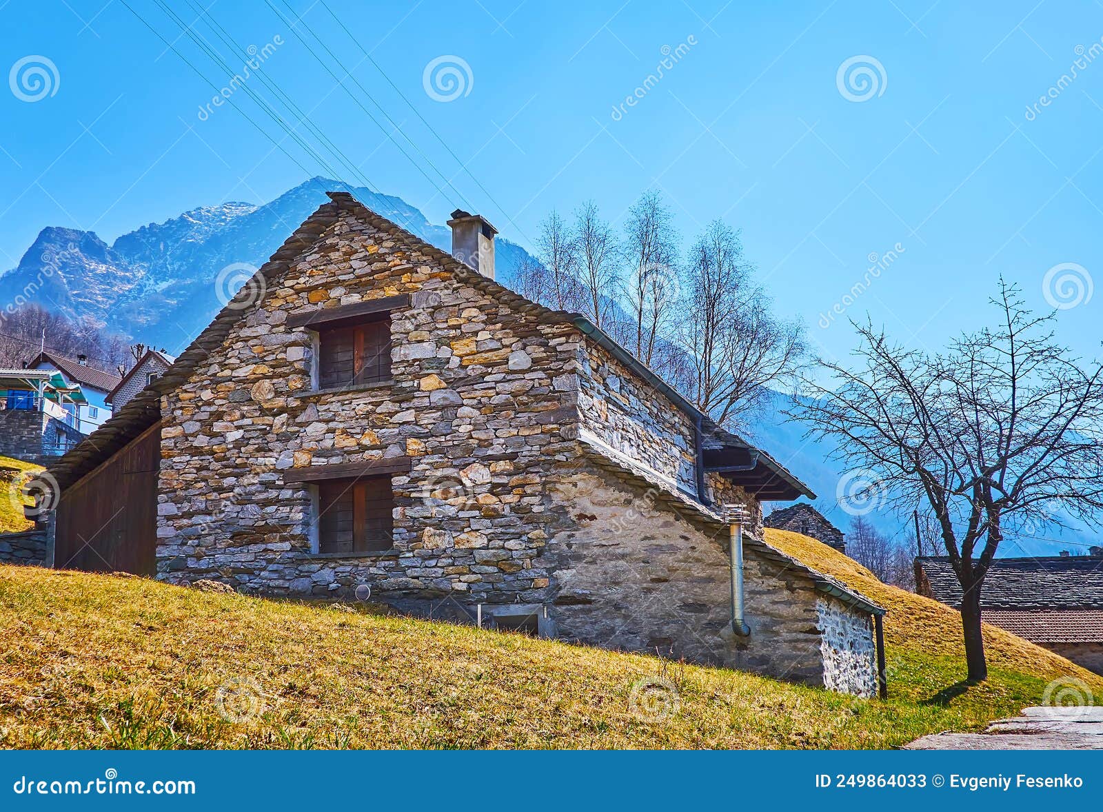 the old stone house in frasco, valle verzasca, switzerland