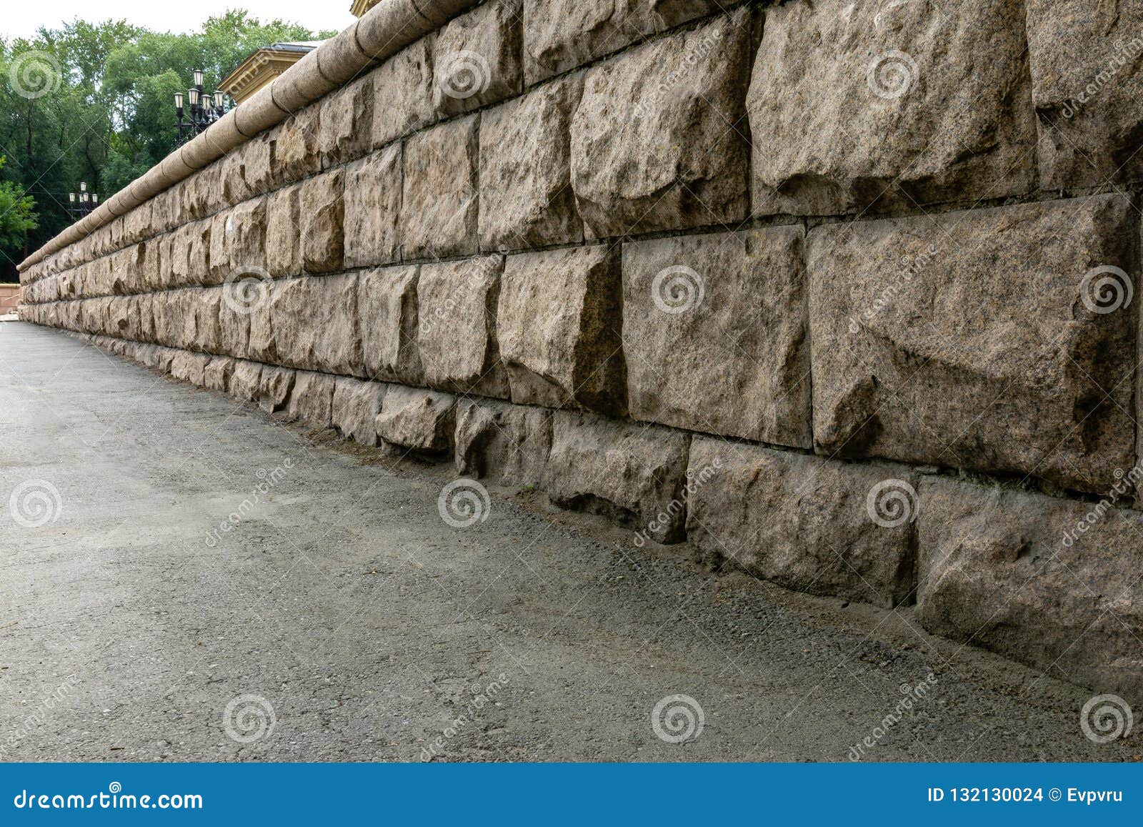Stone Wall Made of Large Granite Blocks Stock Photo Image of abstract