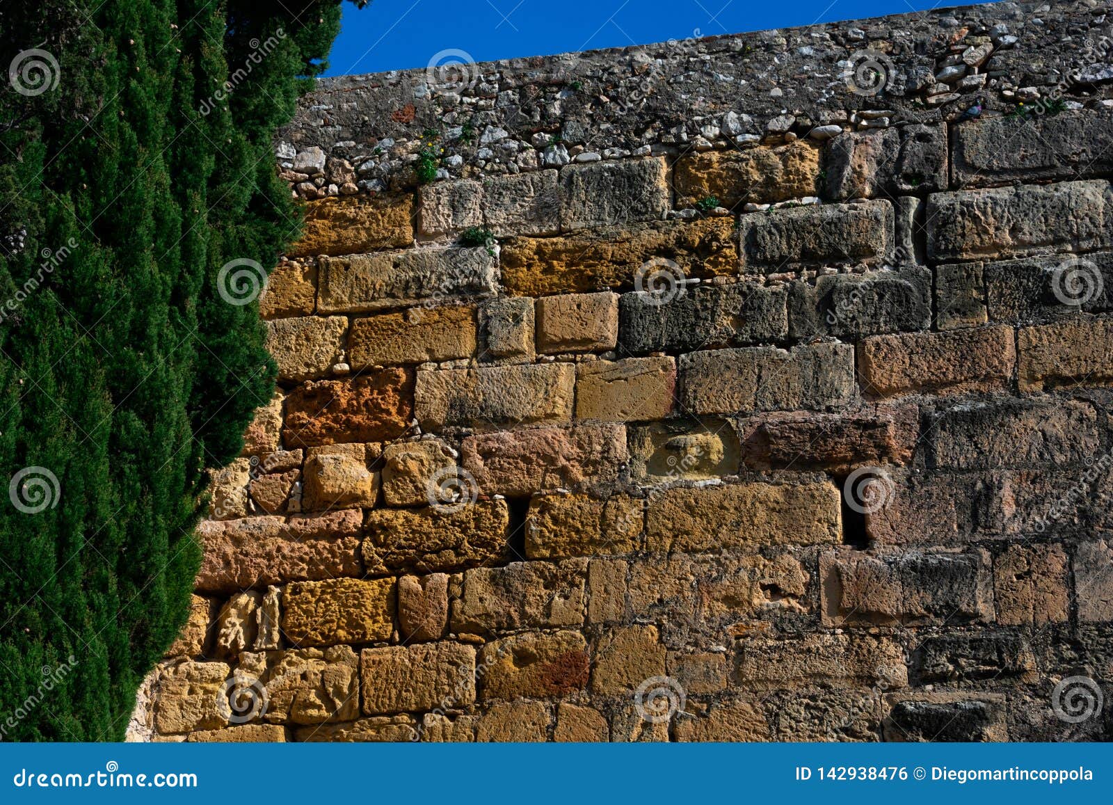 Old Stone Wall in Tarragona Stock Photo Image of bricks, cold 142938476