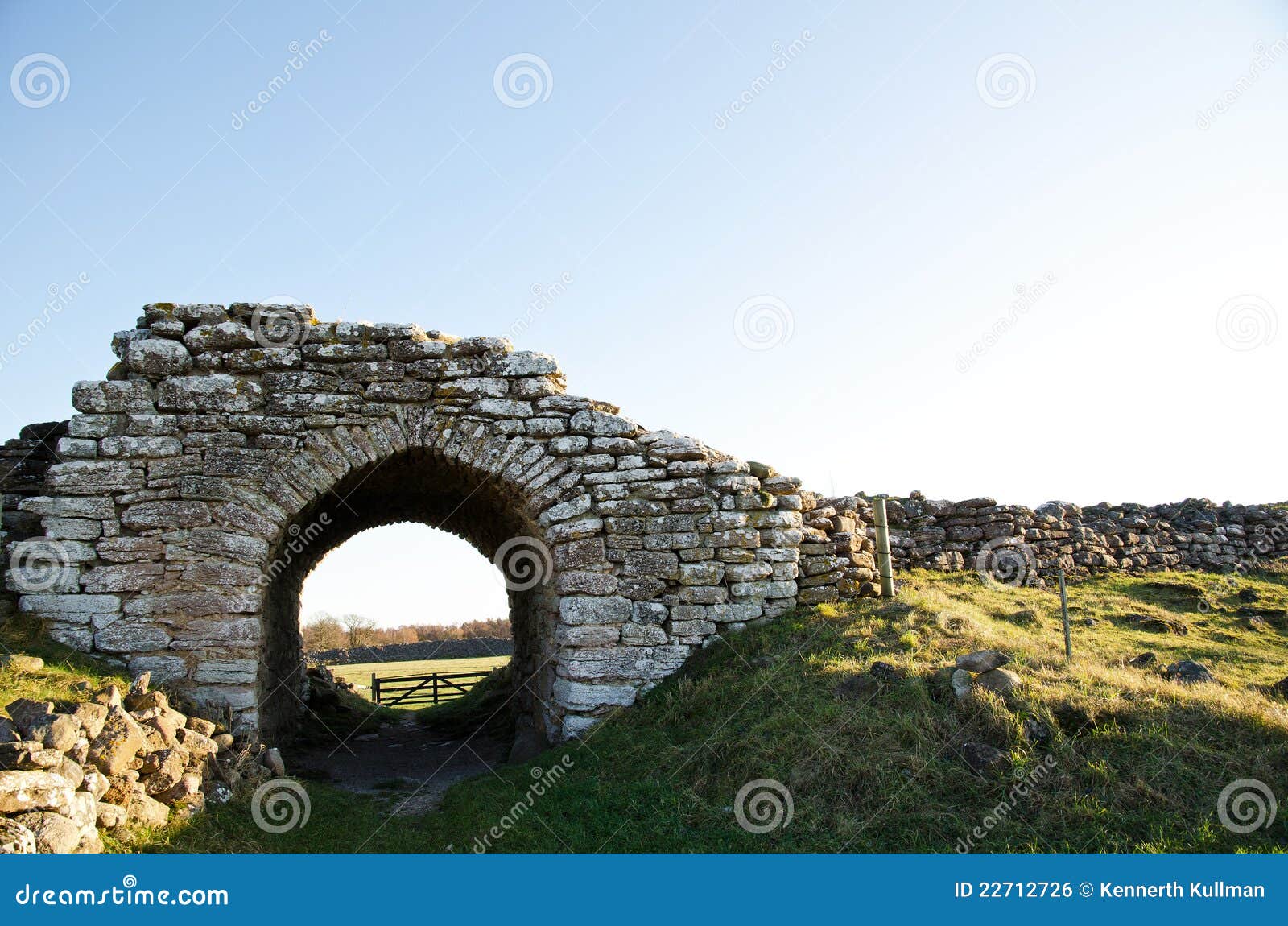 Old stonewallgateway stock photo. Image of fort, archaeology 22712726