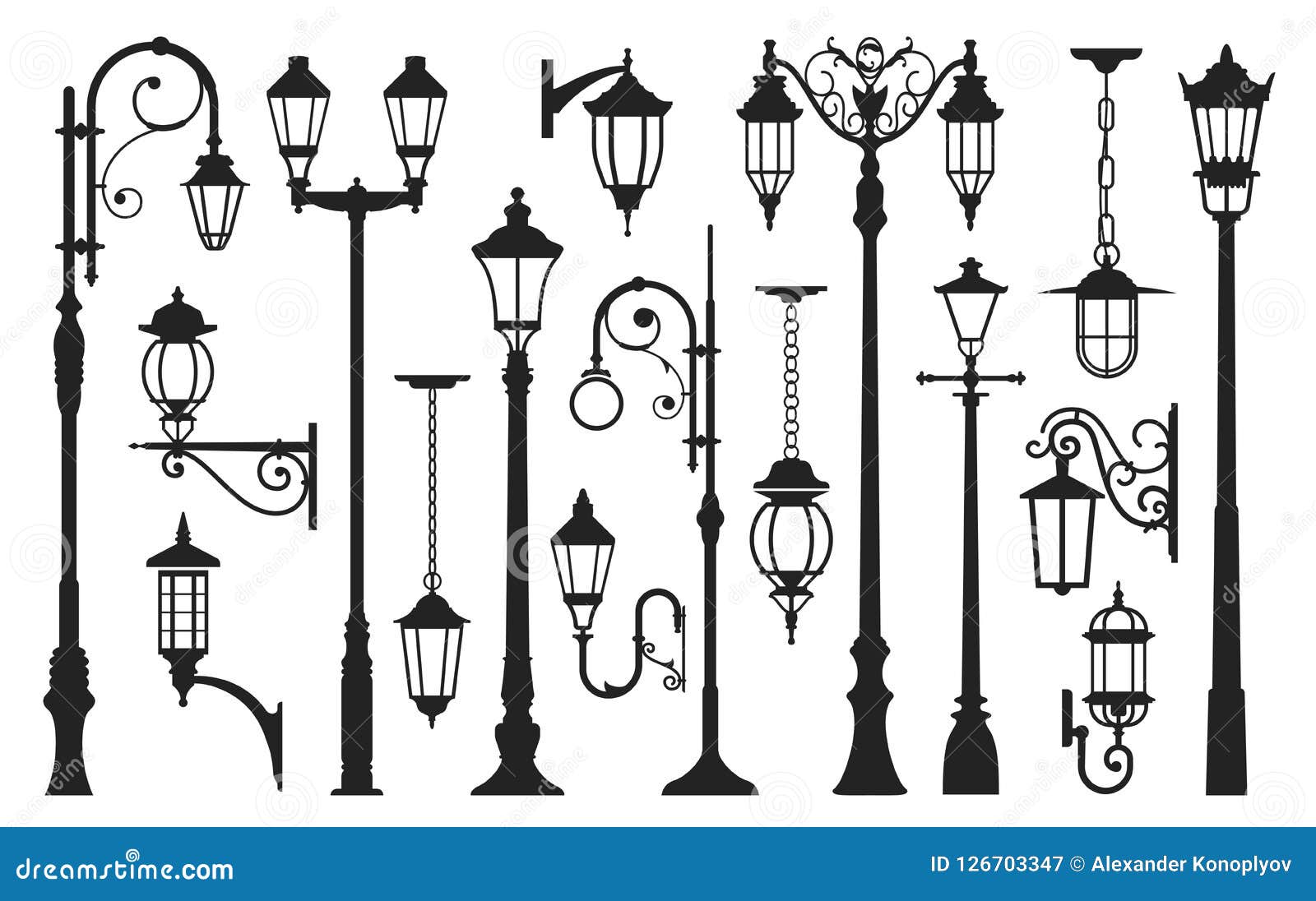 Premium Vector  Illustration of a street lamp retro lighting sketch hand  drawn lantern lantern