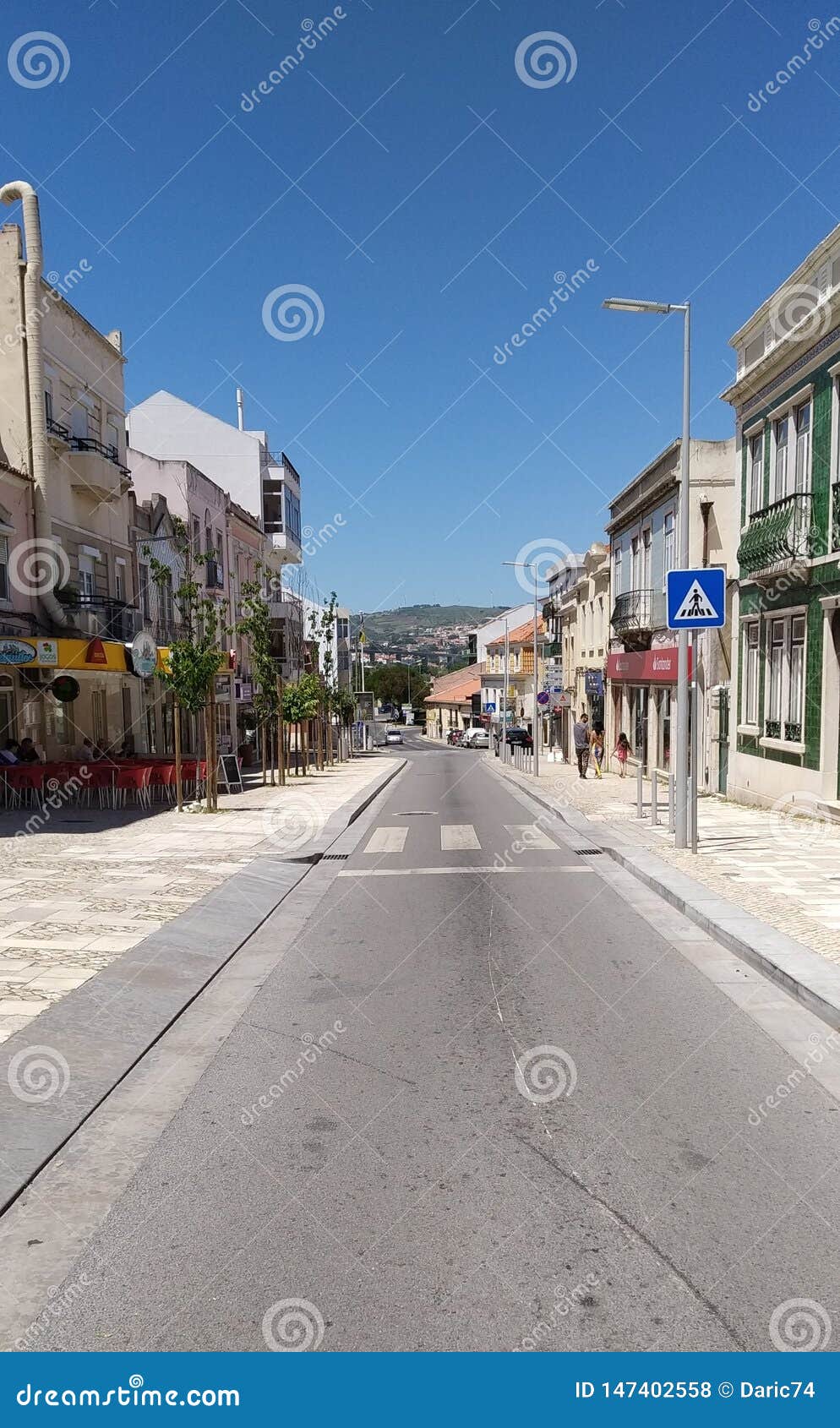 main street in loures, portugal