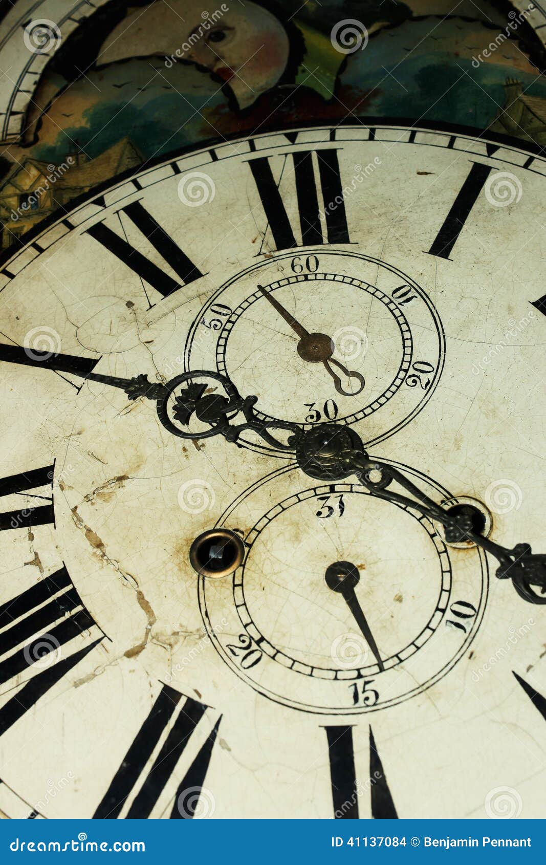 Old Style Clock Face Close Up Stock Photo Image of ideas, checking