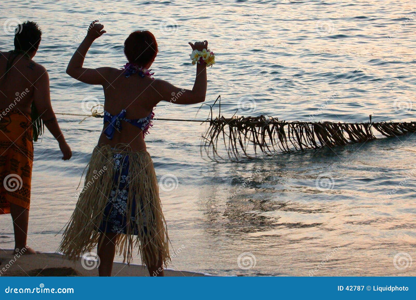 Old Style Fishing Hawaii stock image. Image of sport, nets - 42787