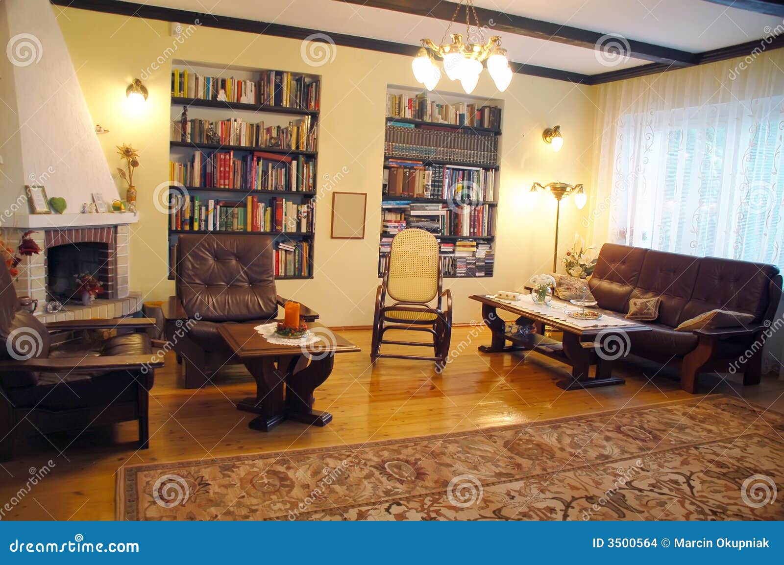 Old Style Living Room Stock Images Image 3500564