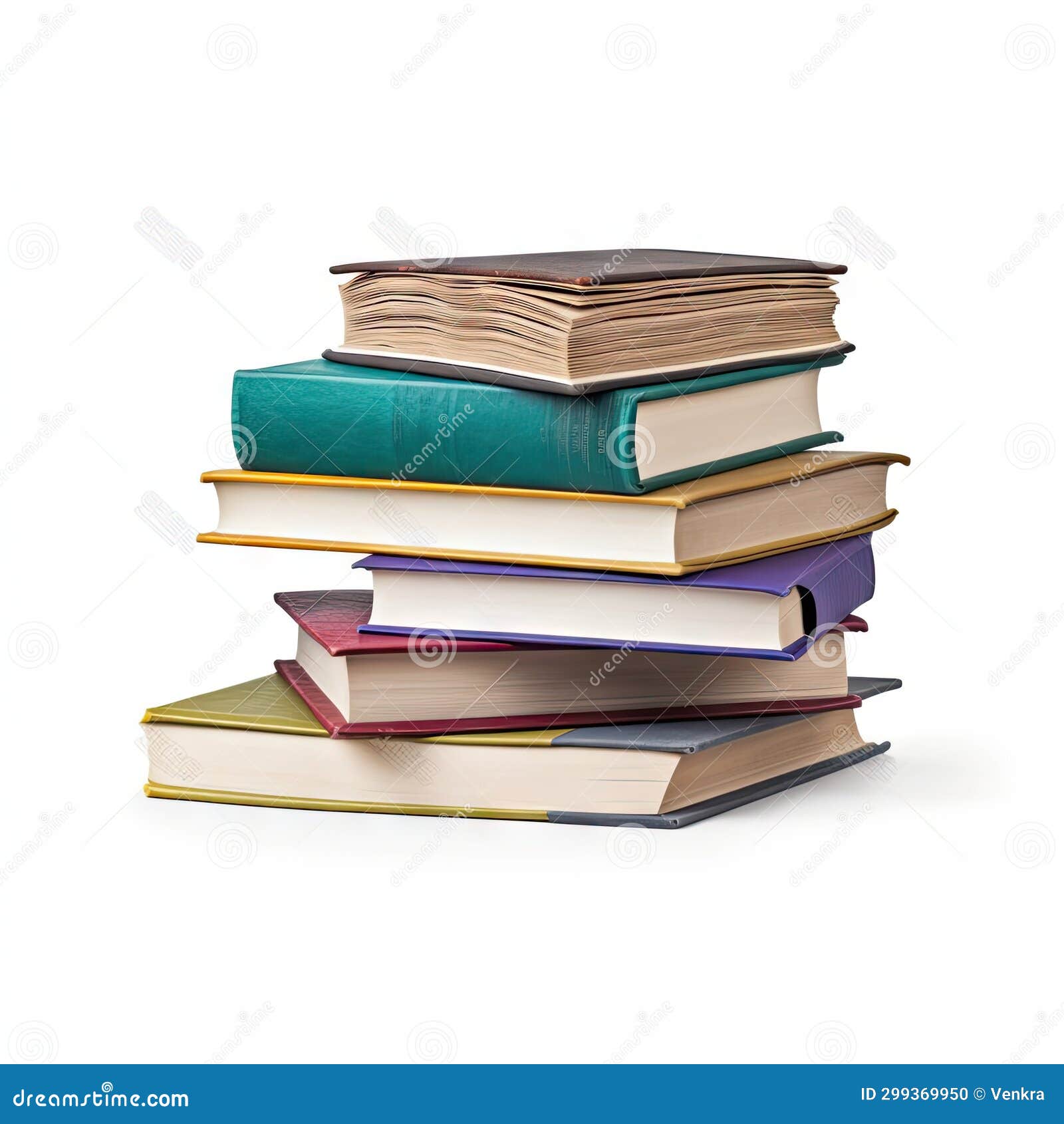 Old Style Stacked Books in White Background Stock Photo Image of background, style 299369950