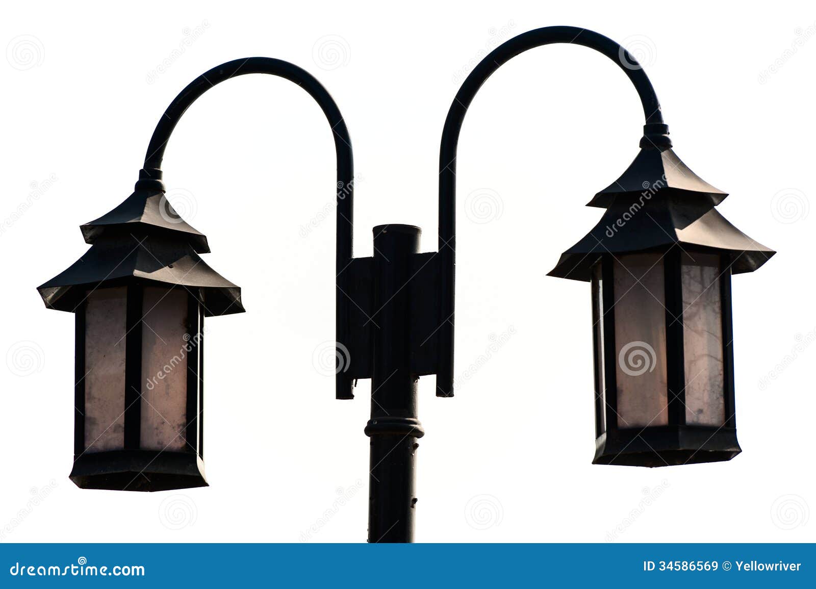 Old style street light stock image. Image of lighting 34586569