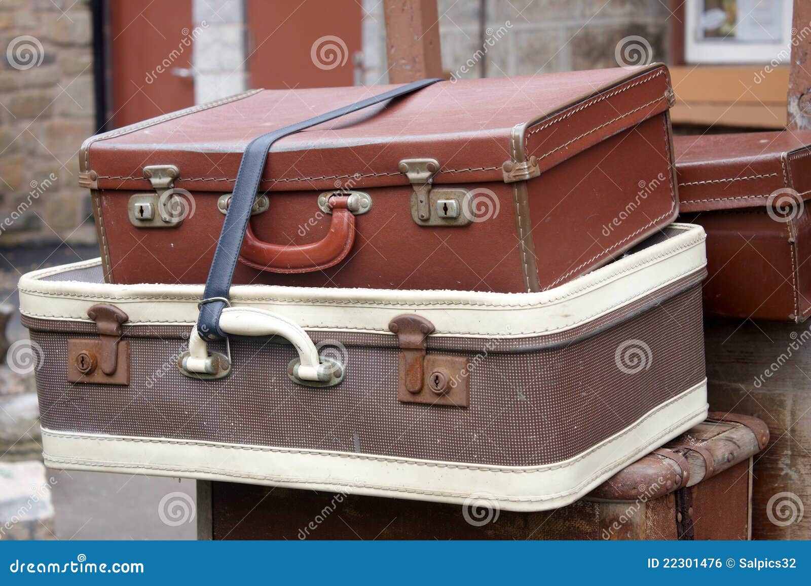 Old style suitcases stock photo. Image of horizontal 22301476