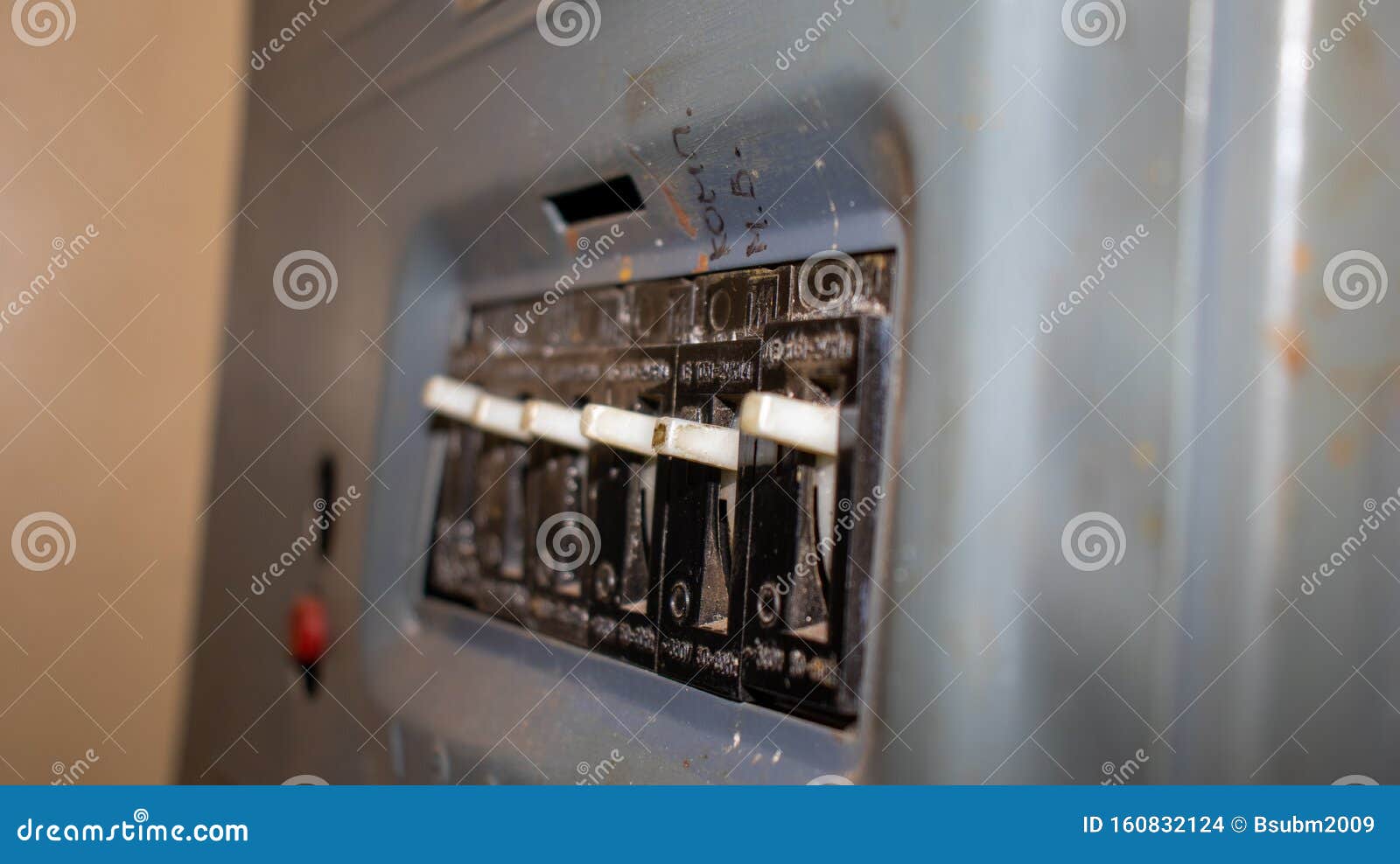 Old Electricity Switch. Factory Energy Switch Stock Photo Image of flow, ammeter 160832124