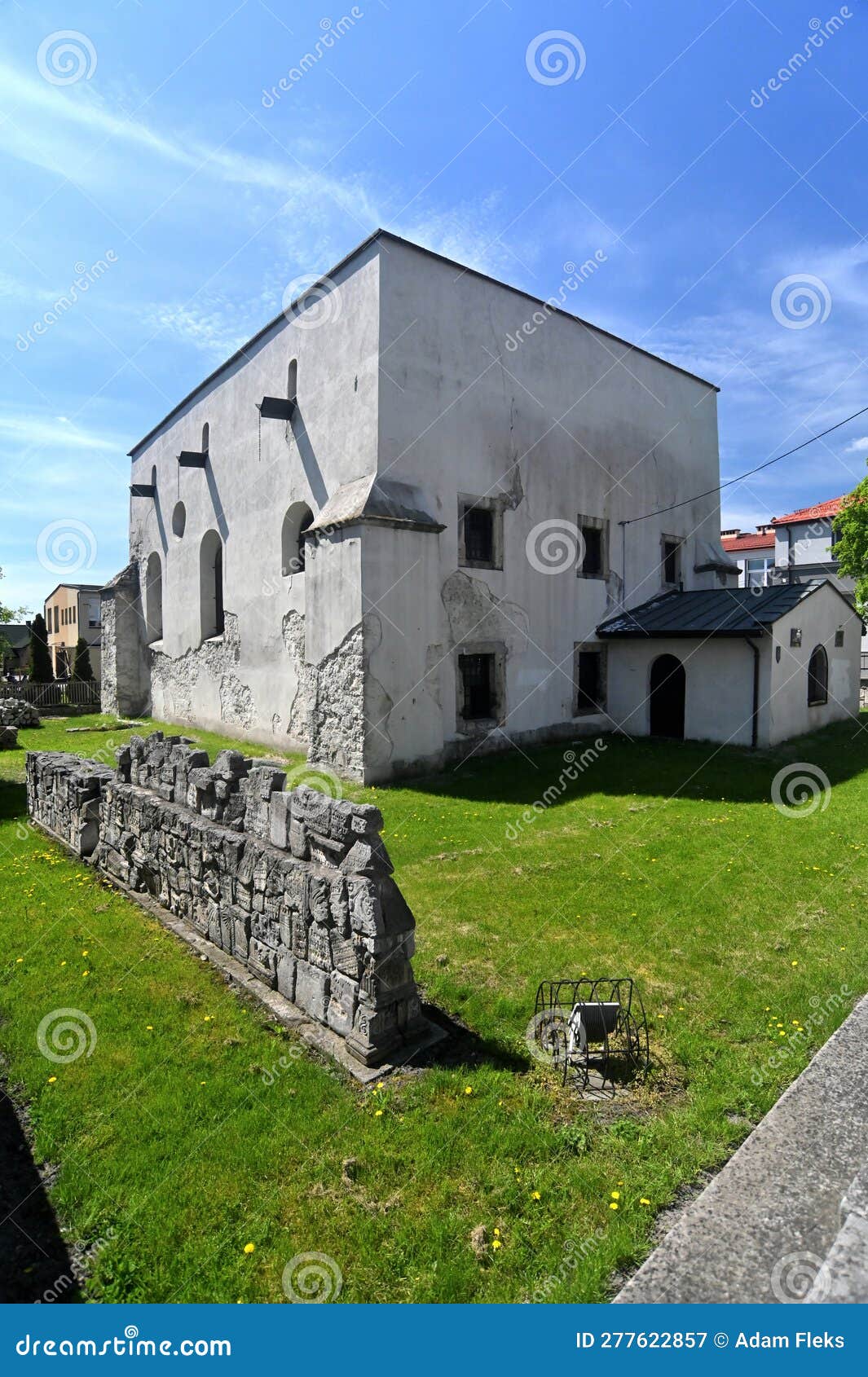 old synagogue in pinczow, southern poland