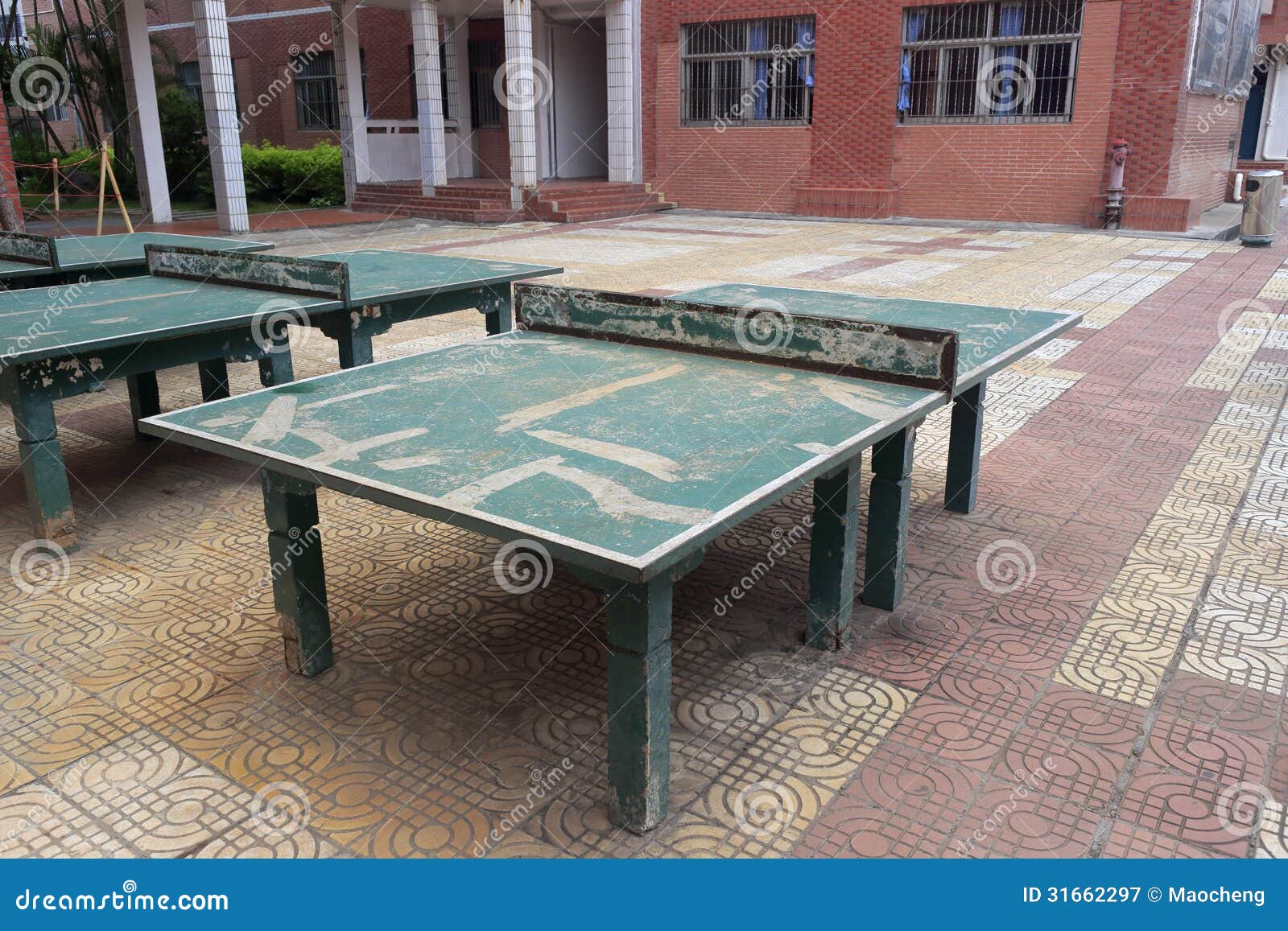 Old Table Tennis Ball Table Stock Image Image of ball, blue 31662297