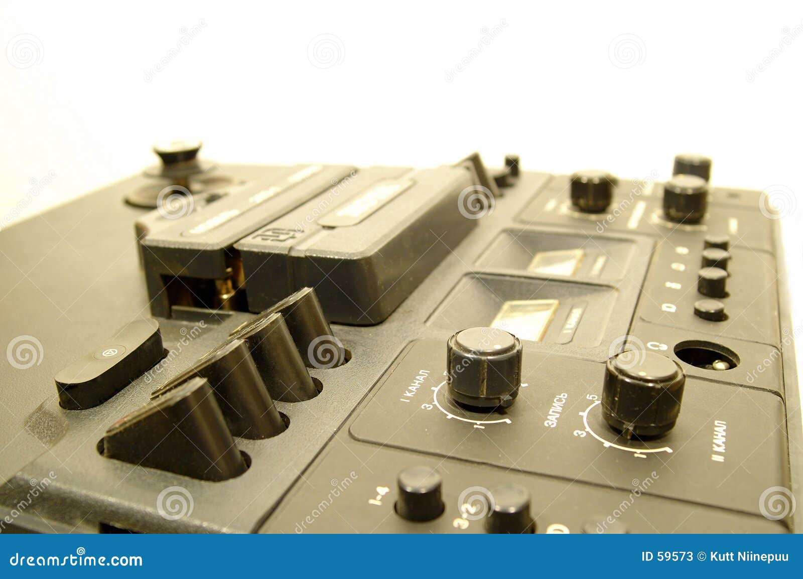 Old tape deck 2 stock image. Image of instrument, professional 59573