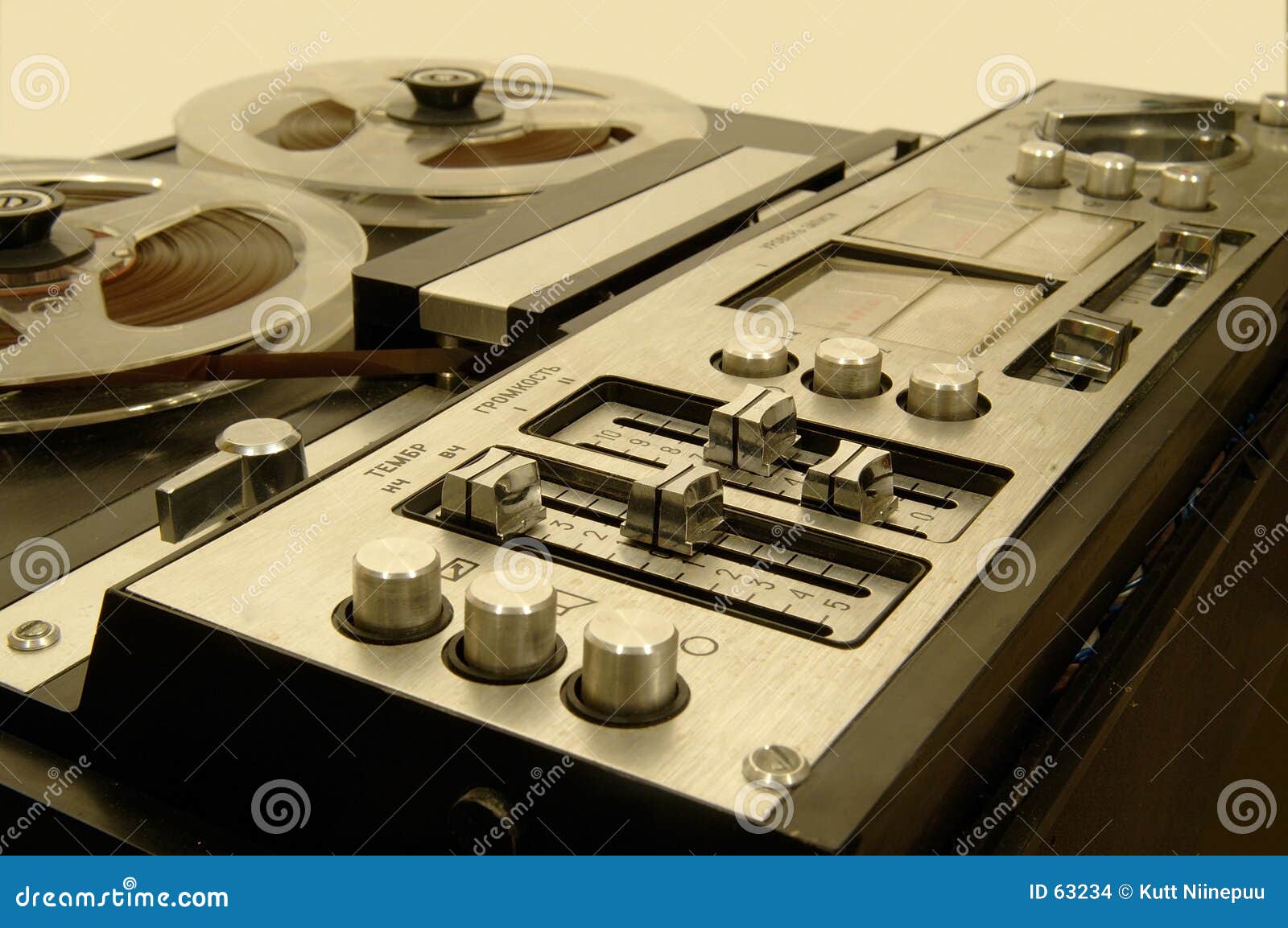 Old tape deck 3 stock photo. Image of recording, sound, retro 63234