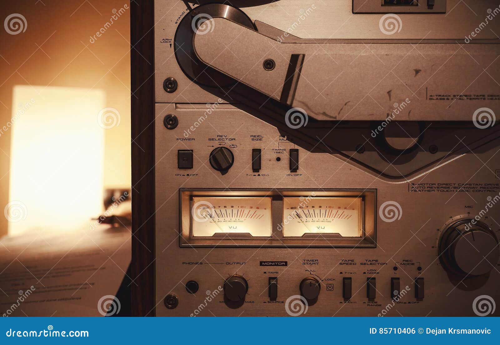 Old Tape Deck stock photo. Image of equipment, object 85710406