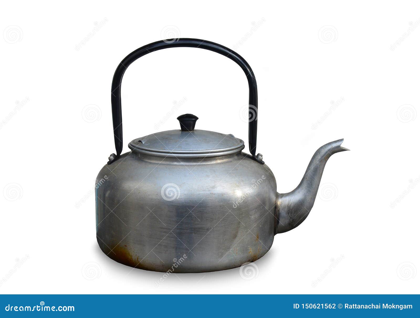 Glass of chai with an old fashioned kettle isolated over white background  Stock Photo - Alamy