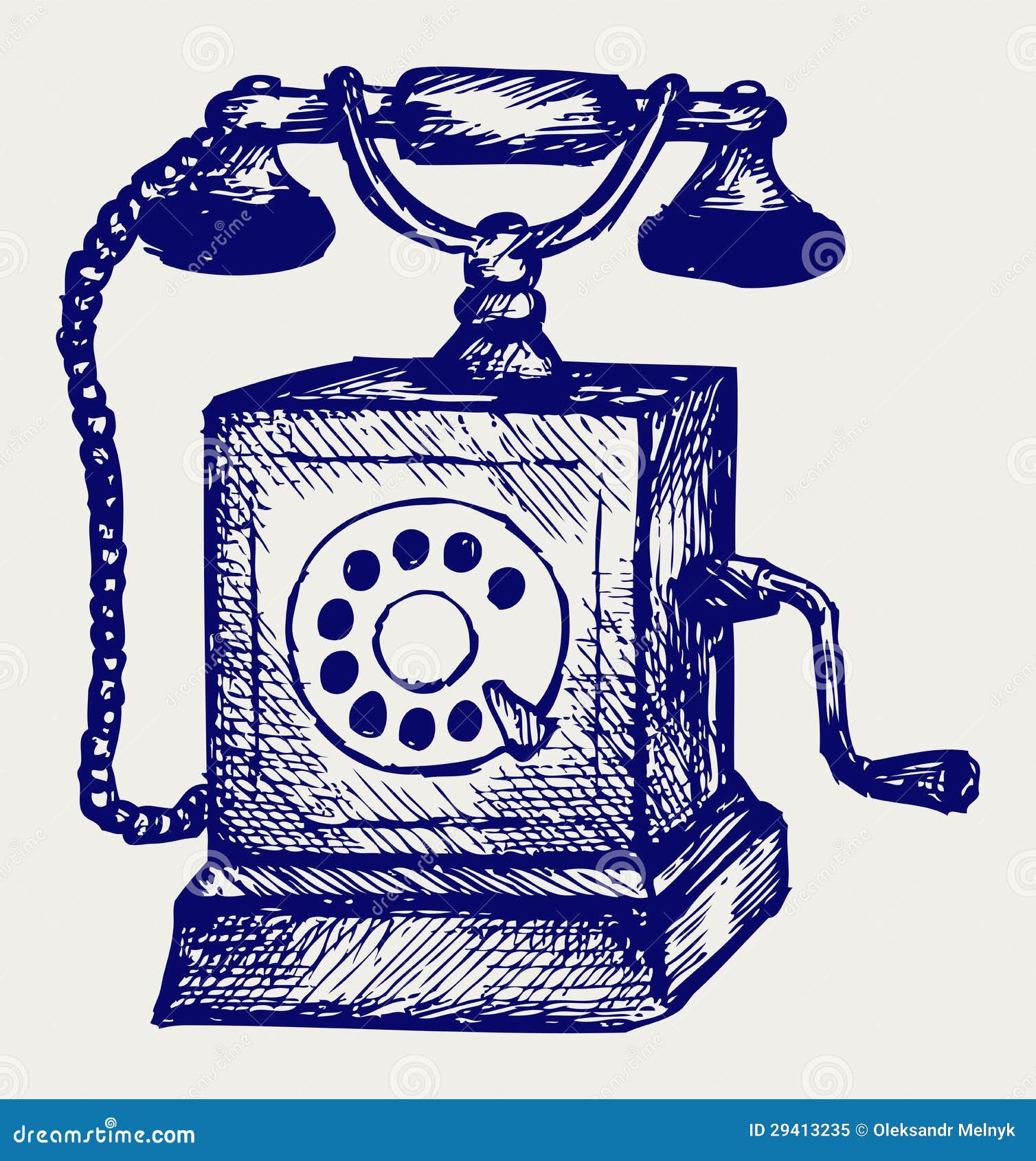 Ringing Old Fashioned Telephone. Stock Illustration - Illustration of  retro, fashioned: 154149637