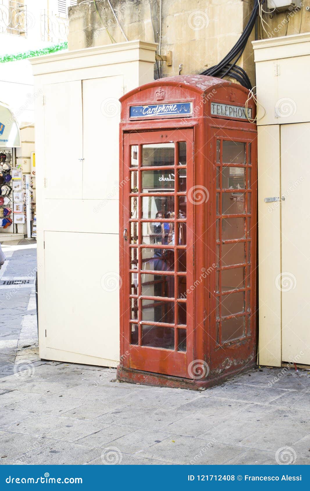 Telephone Booth in Valletta, Malta Editorial Stock Photo Image of
