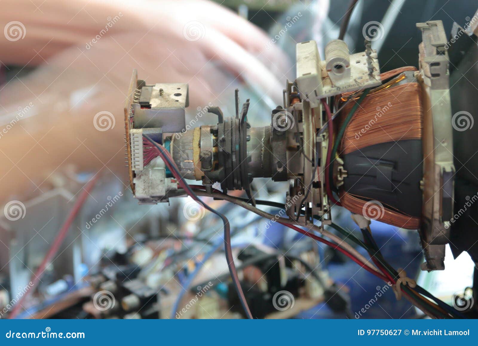 Old television tube. stock image. Image of object, cathode 97750627