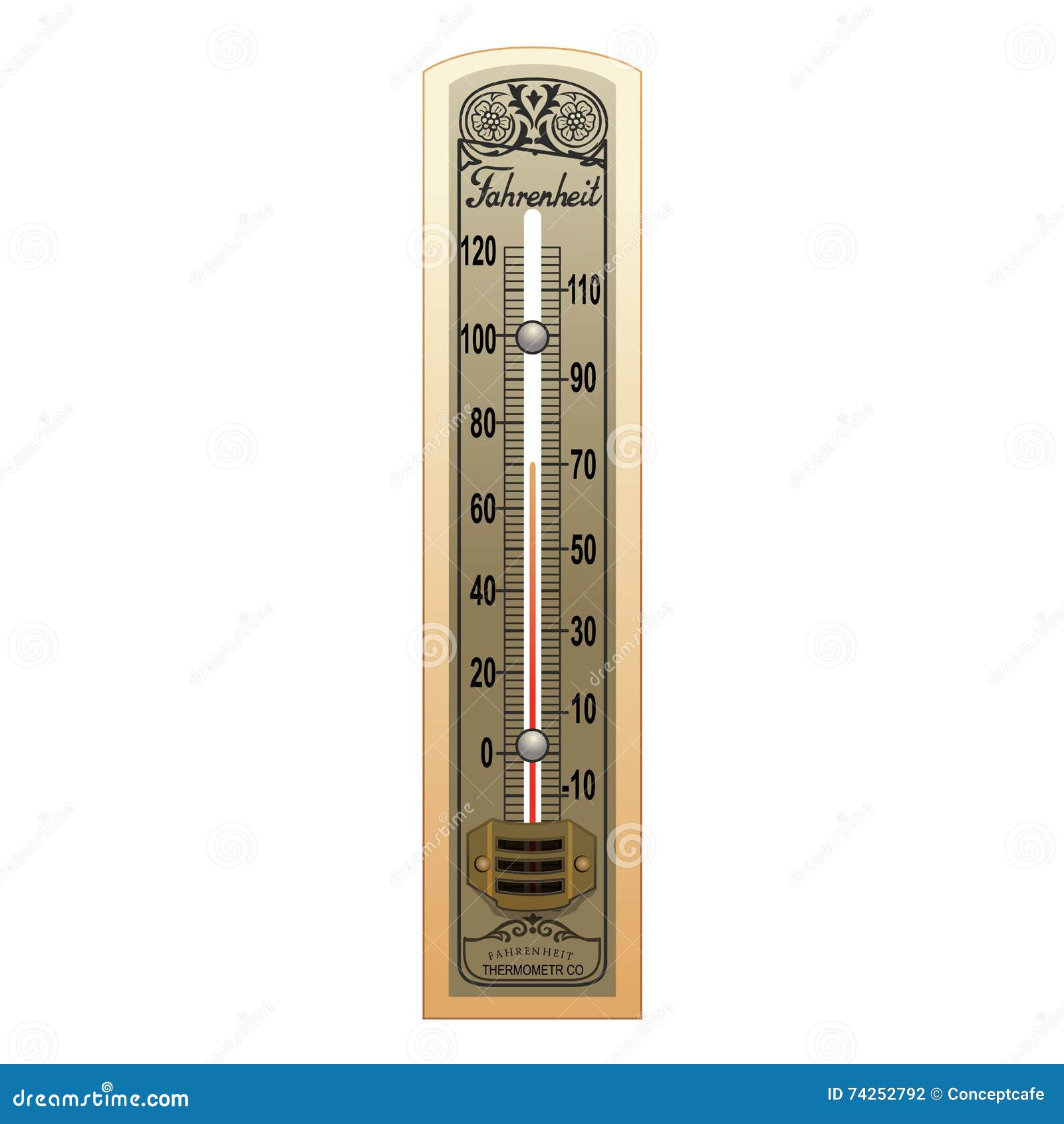 Old Thermometer Illustration Stock Vector Illustration of climate