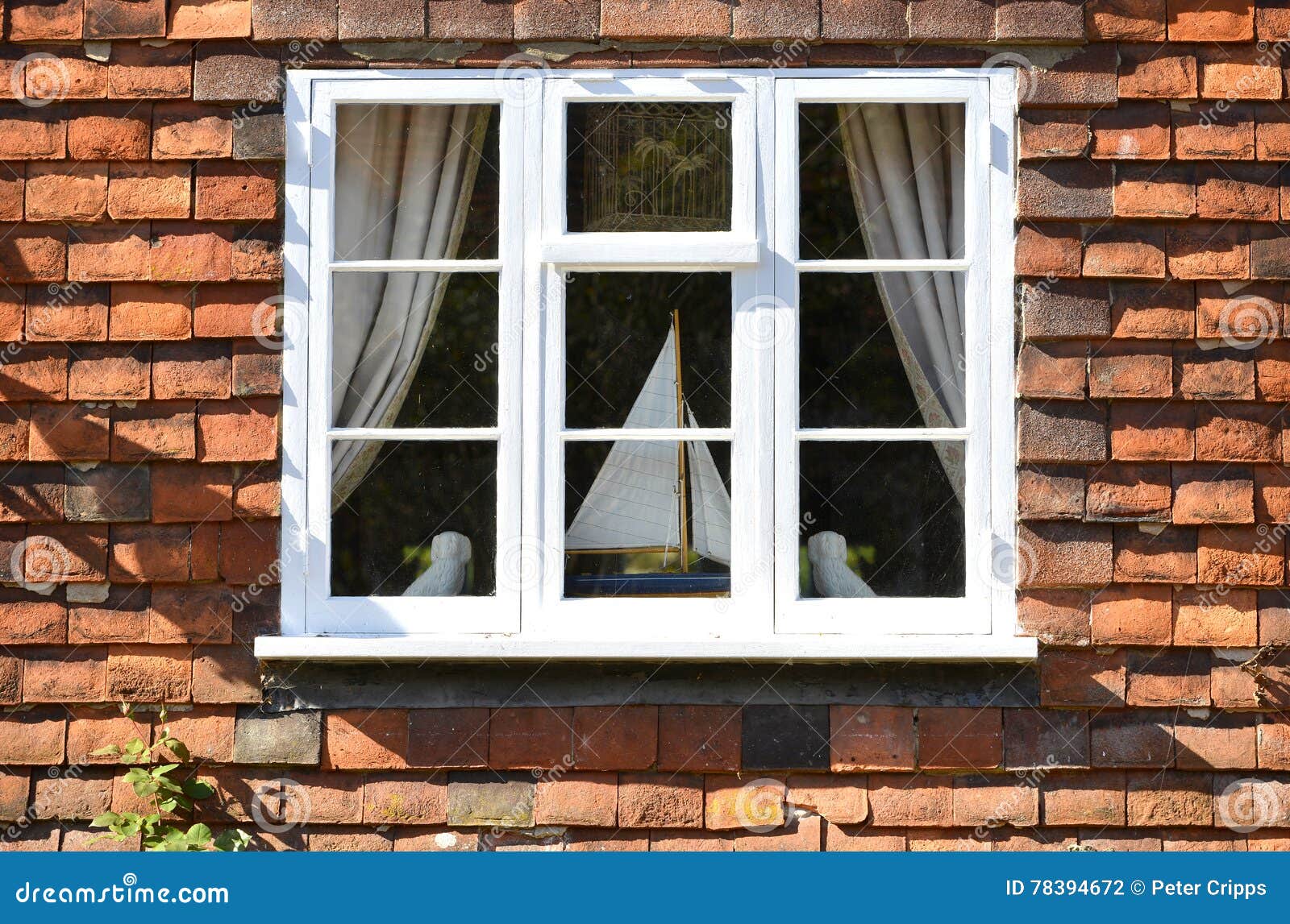 Old tile hung house stock photo. Image of background 78394672