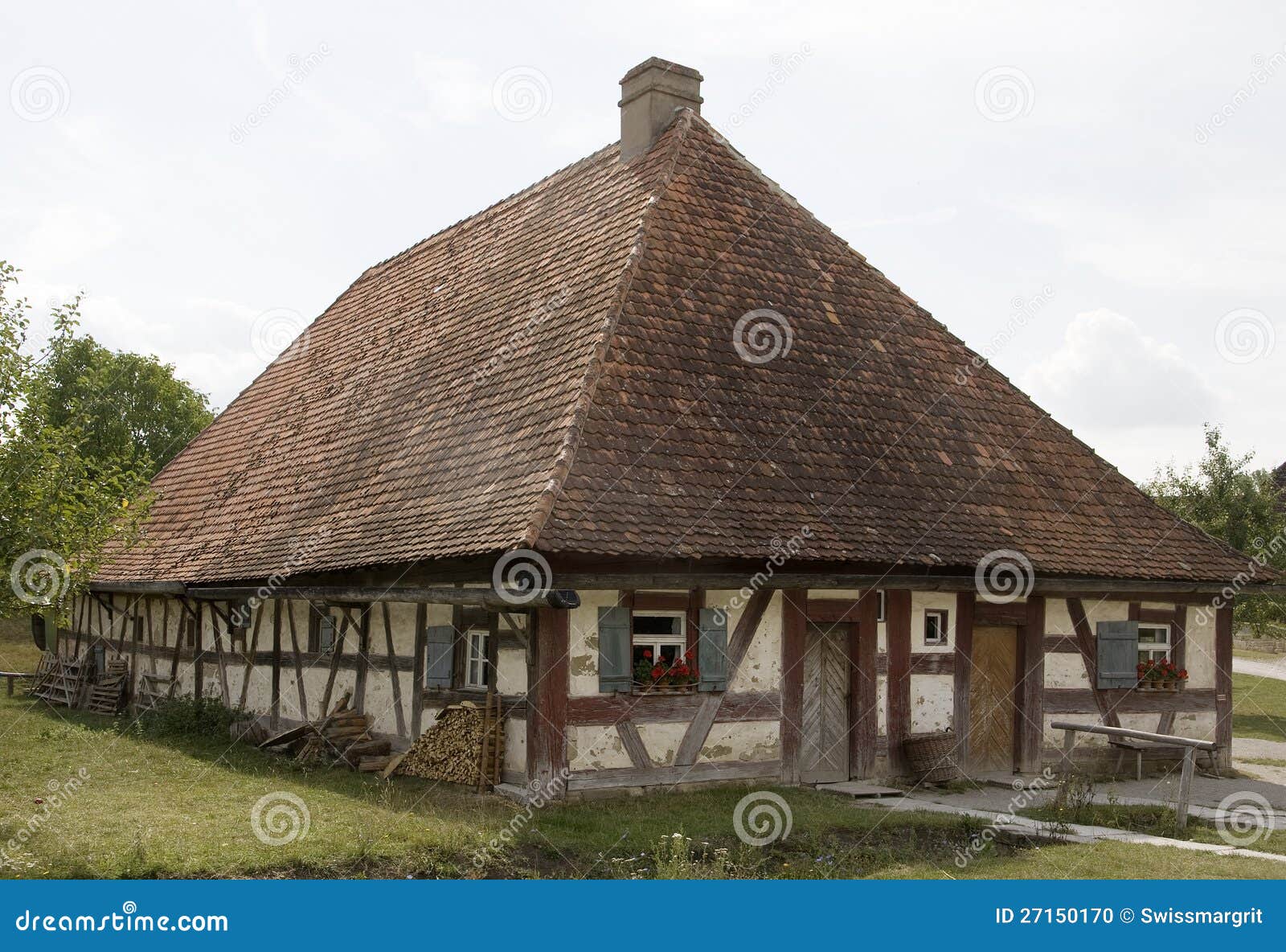 Old timber framed house stock photo. Image of home, detail 27150170