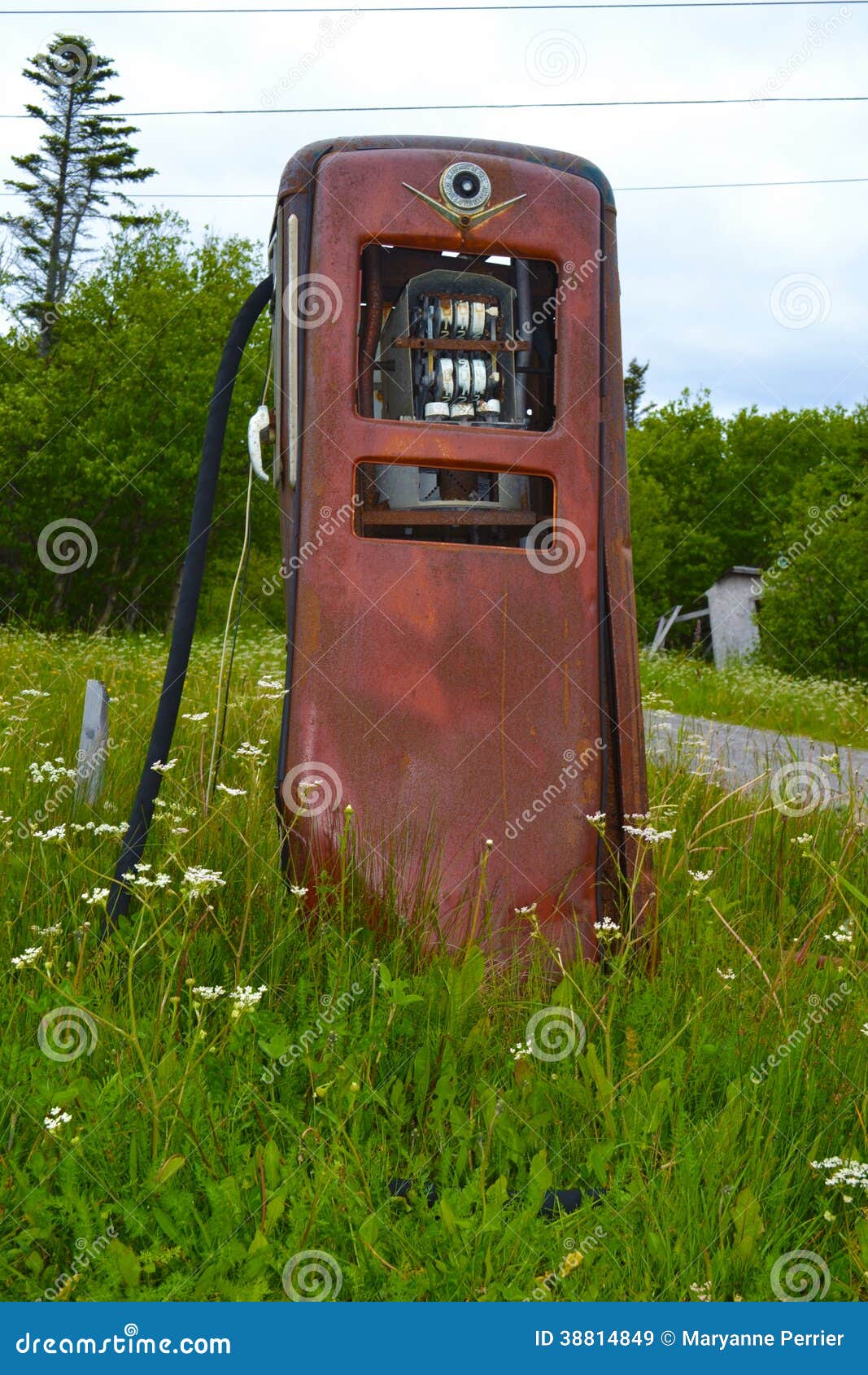 Old Time gas pump stock image. Image of rustic, time 38814849