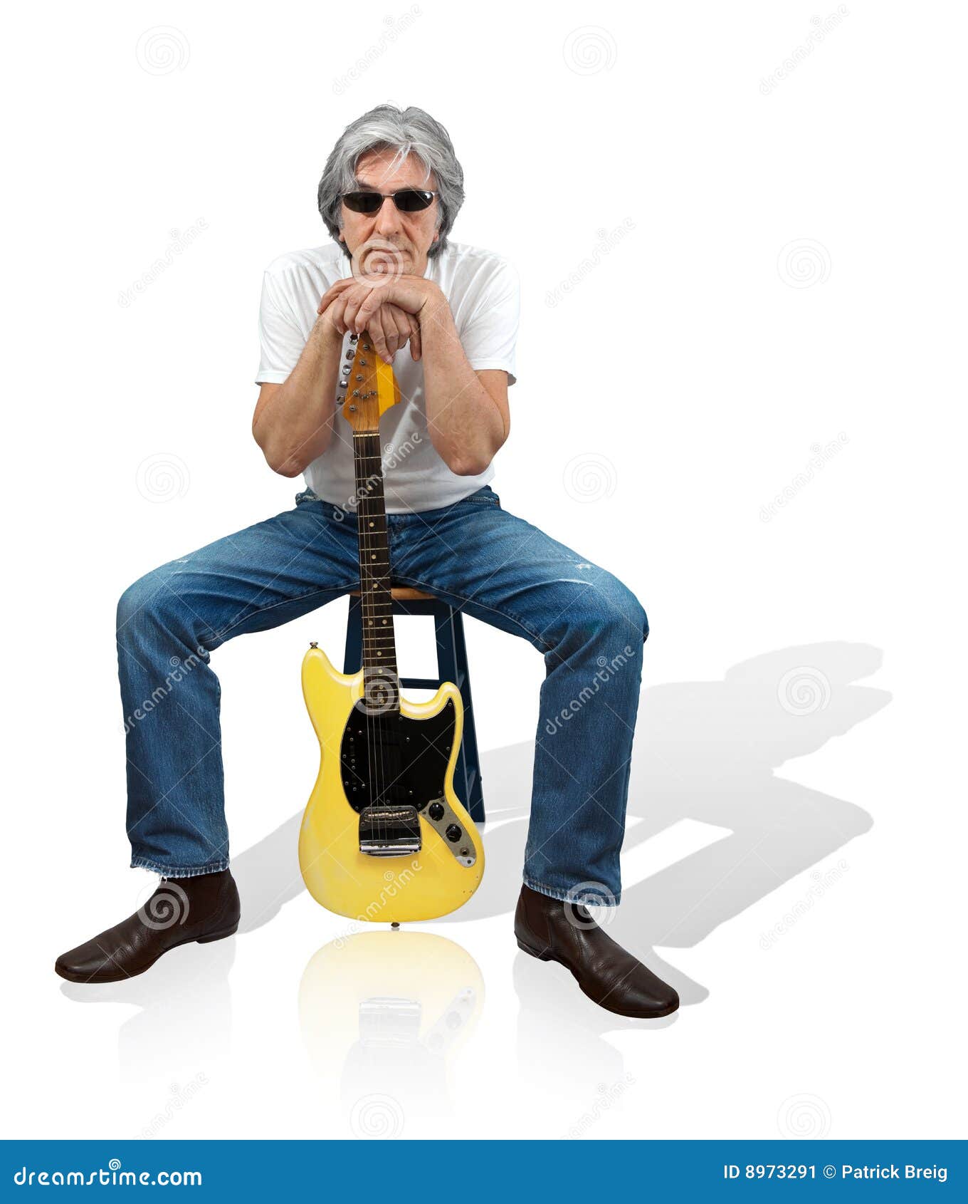 Old Time Rock and Roll stock image. Image of gray, guitarist 8973291