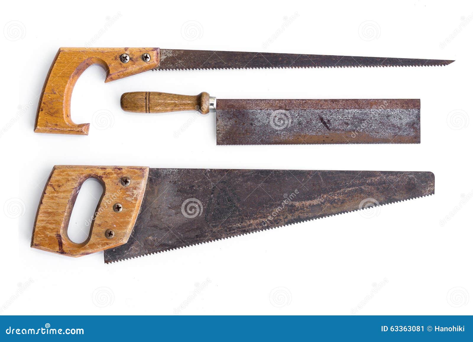 Old Tools ,saw / Handsaws Isolated Vintage Stock Image Image of