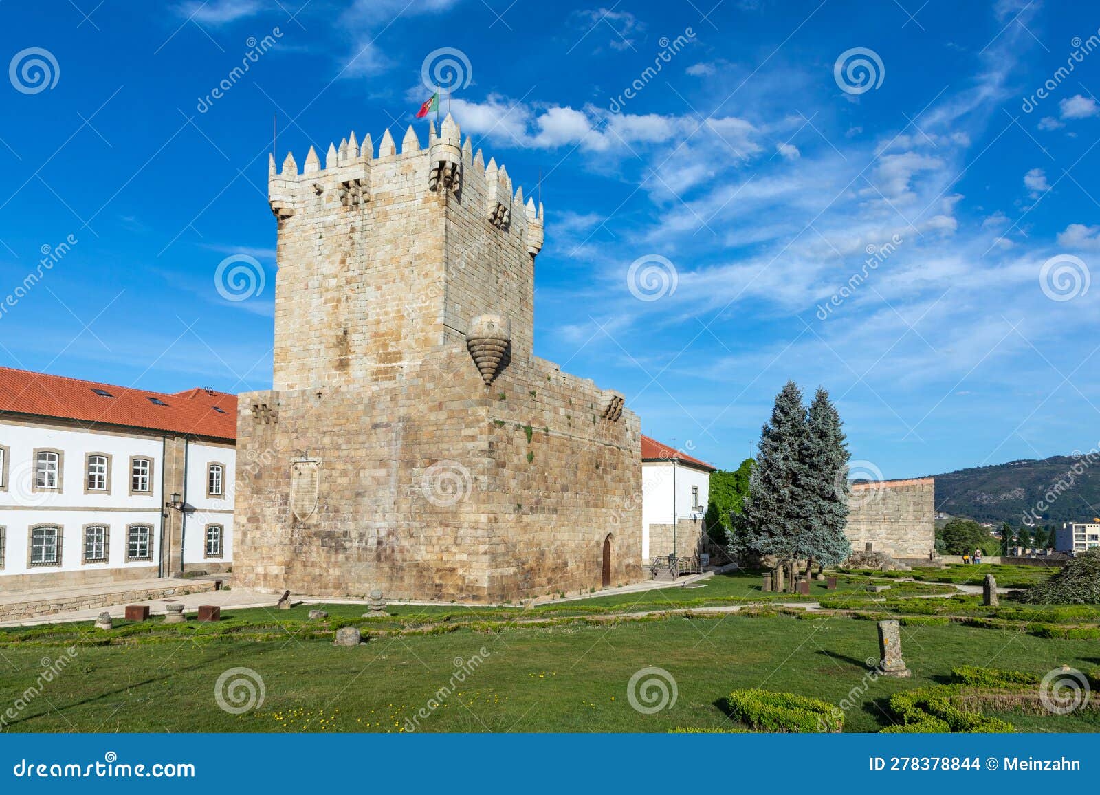 old tower, castle ruins, medieval structure.it was built by dom dinis in the 14th century. chaves, trÃÂ¡s-os-montes, portugal