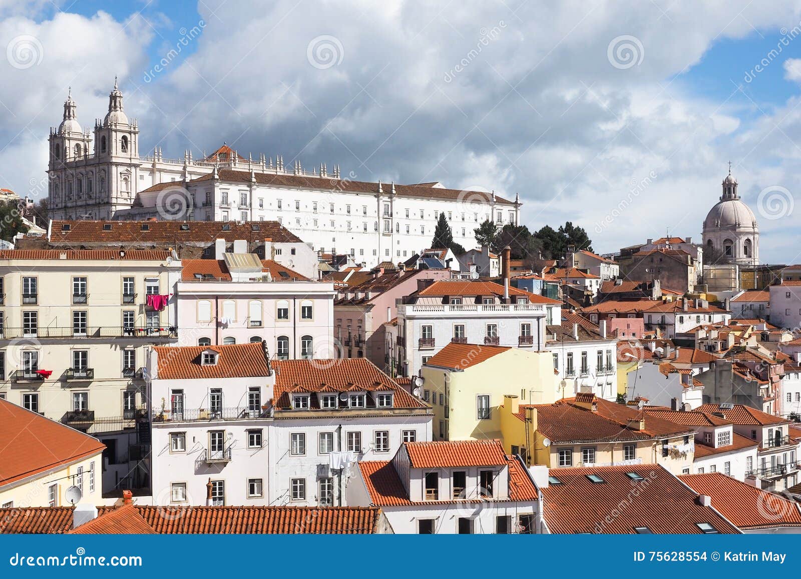 old town and cathedral of lisbon, portugal