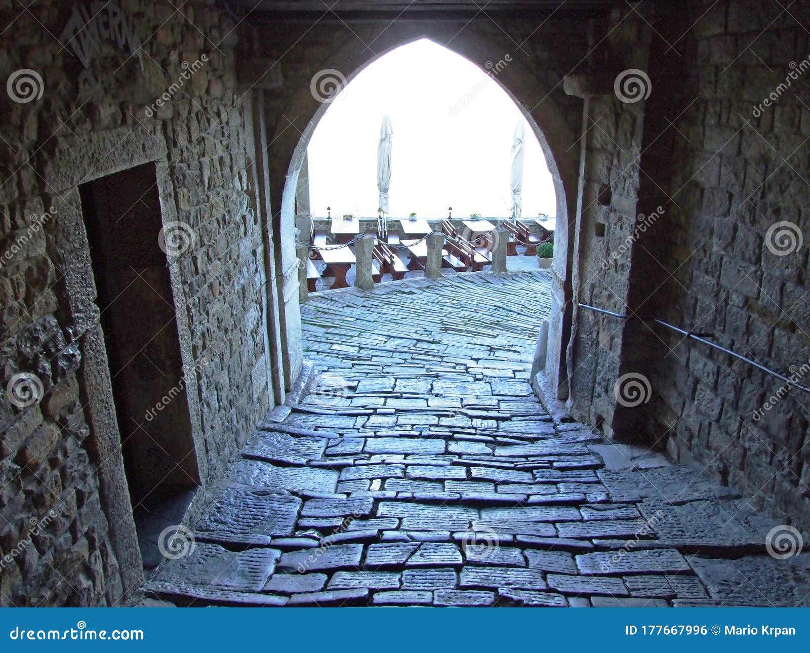 old town with cultural and historical sights of motovun - istria, croatia