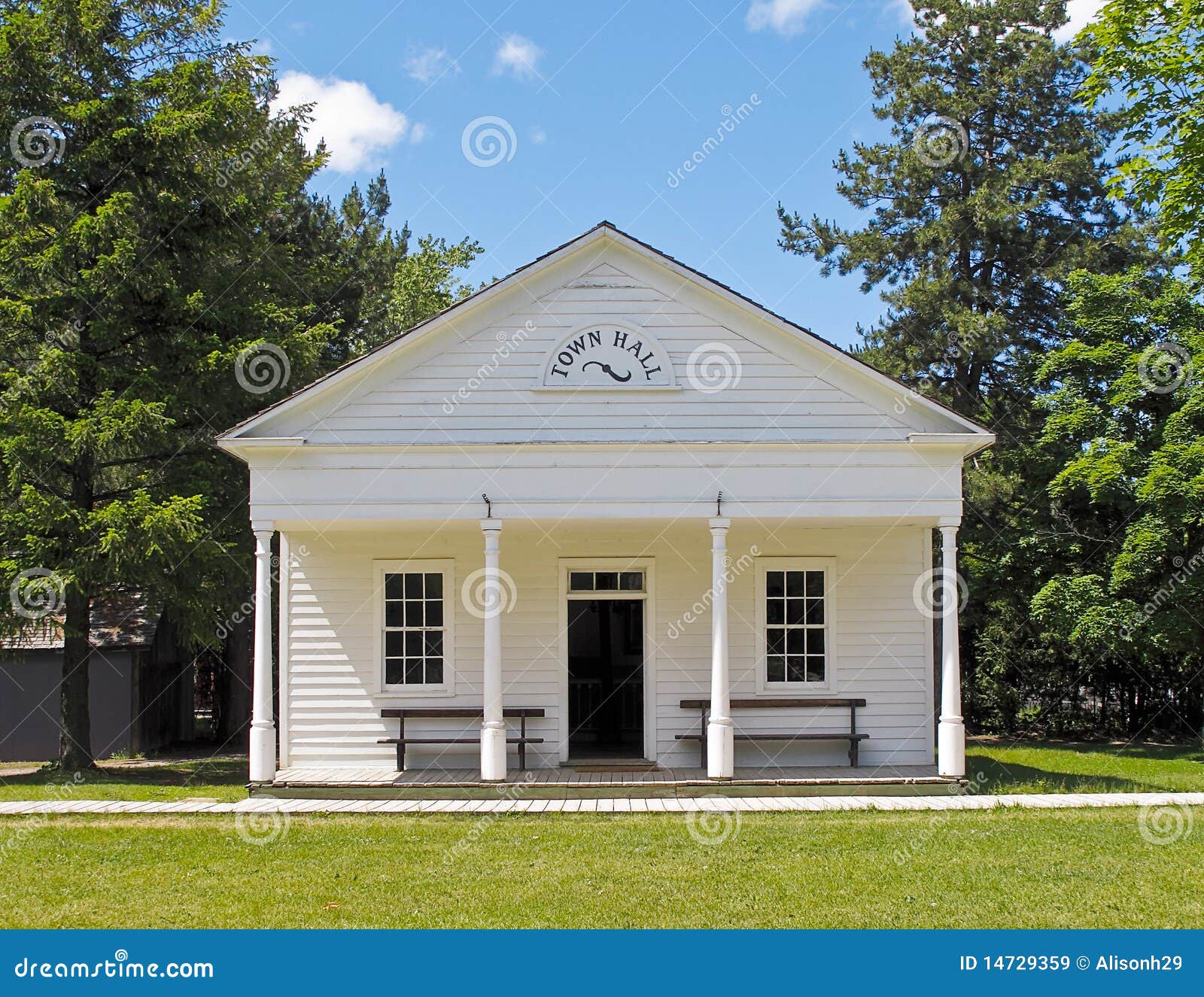 Old Town Hall stock image. Image of local, rural, house 14729359