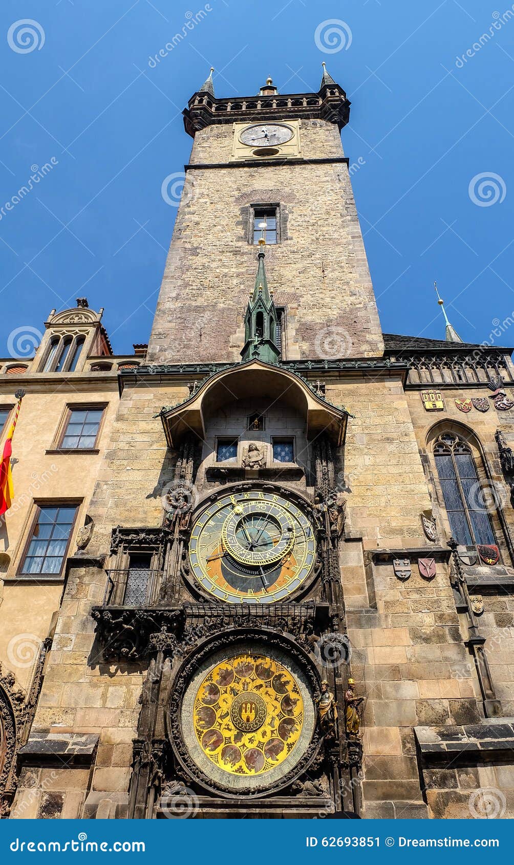 old town hall clock prague - czech republic