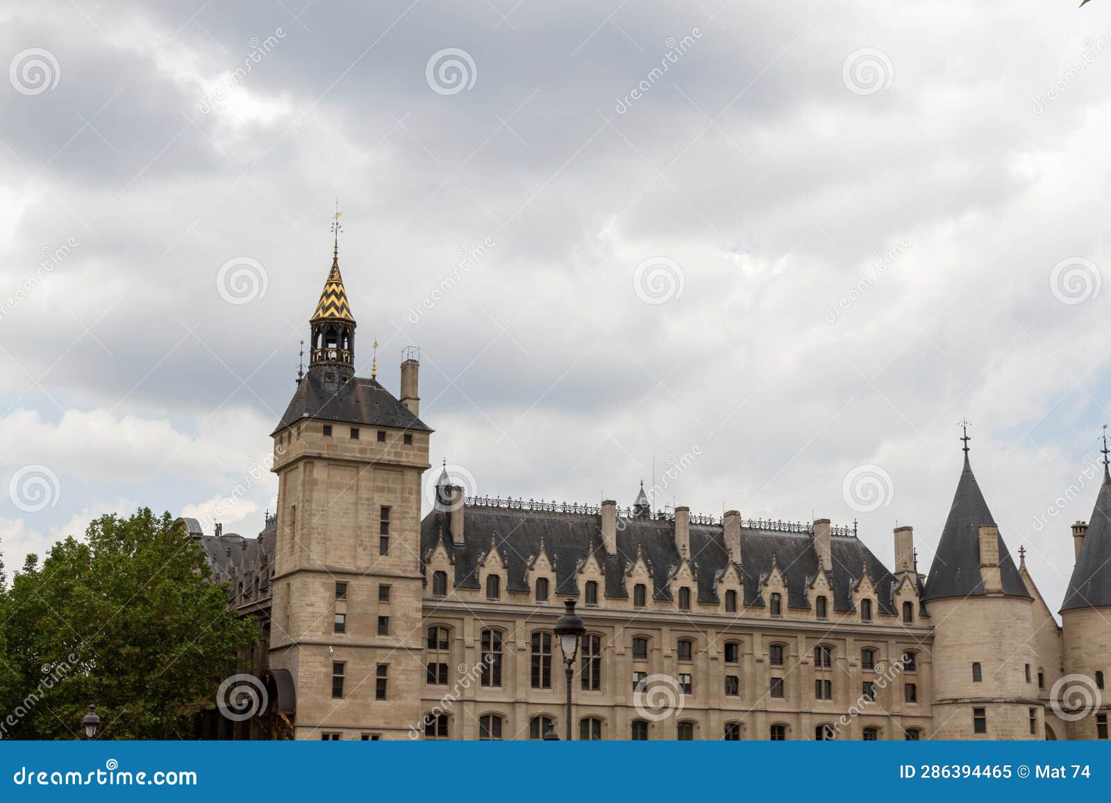 Old town hall in paris stock image. Image of religion - 286394465