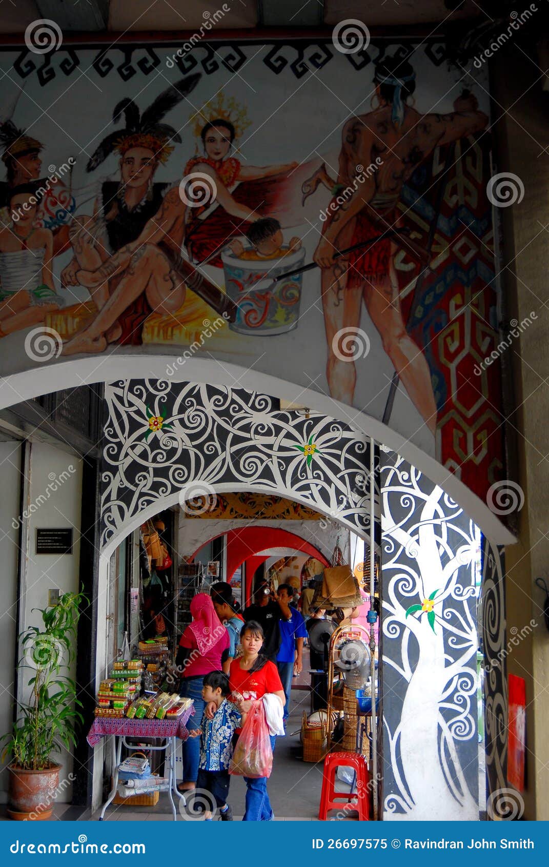 The Old Town, Kuching, Sarawak Editorial Image Image of shophouses