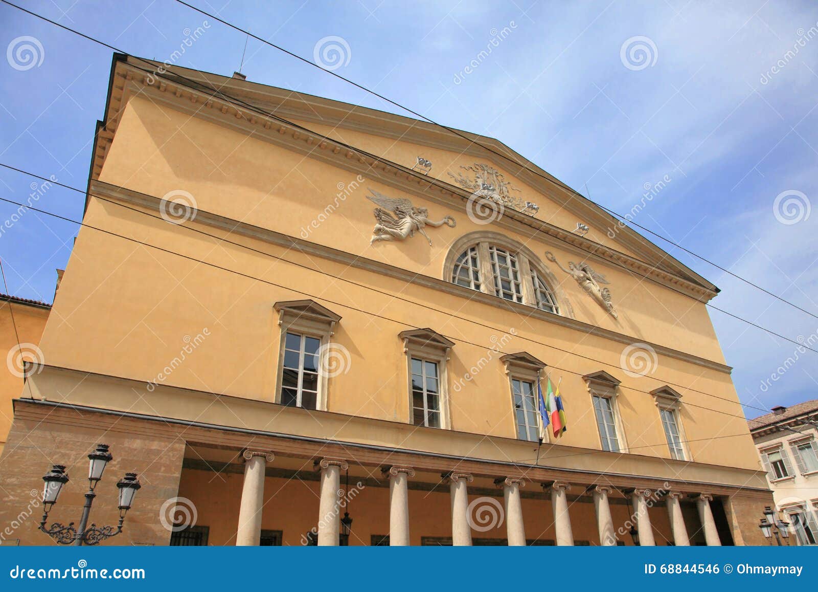 Old town of Parma, Italy stock photo. Image of hall, architecture