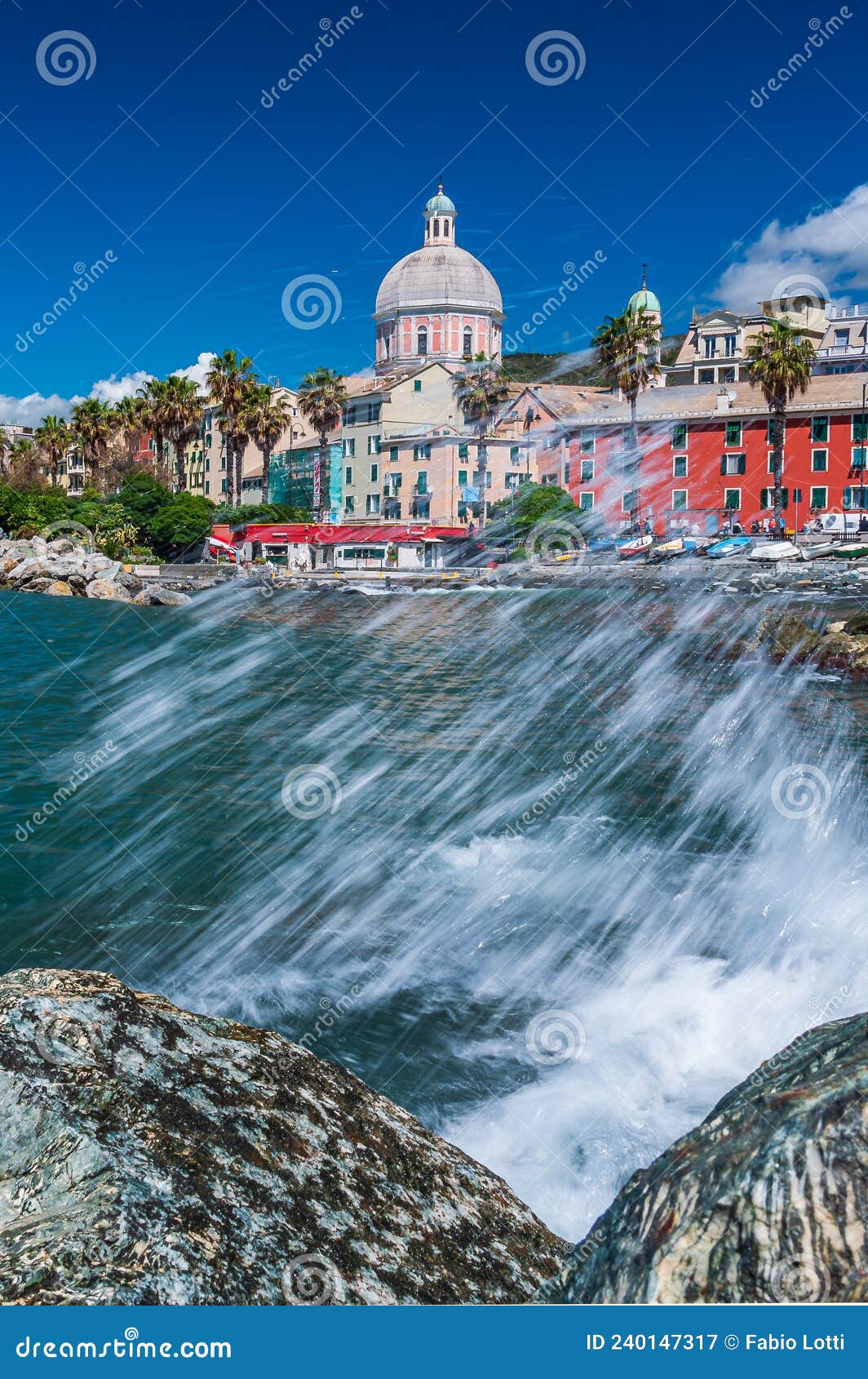 Citiscape Of Genoa Pegli Stock Image Image Of Genoa 240147317