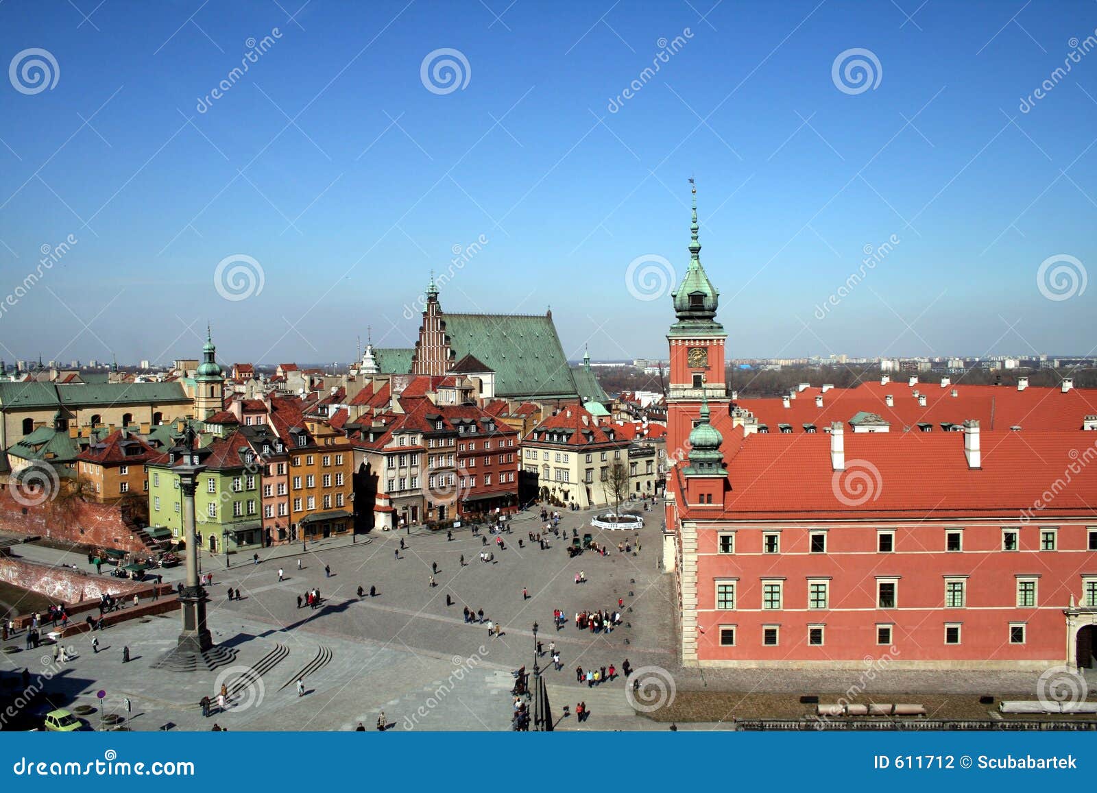 old town and royal palace in warsaw
