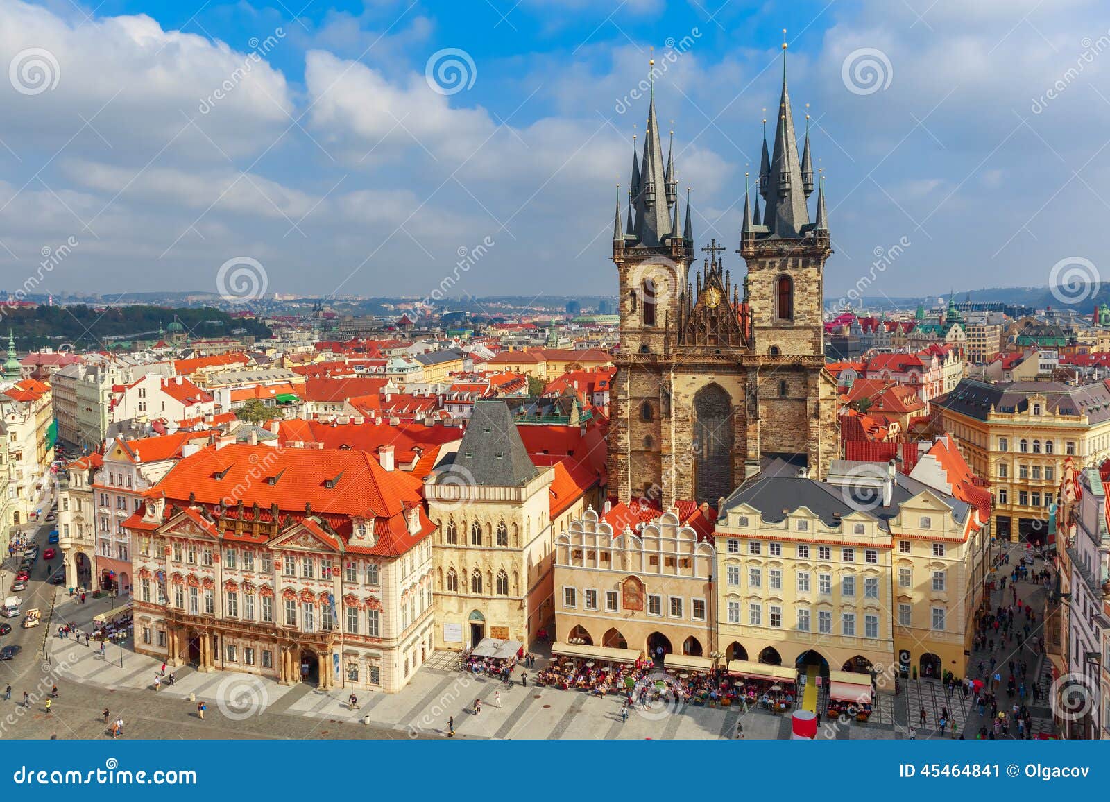 old town square in prague, czech republic