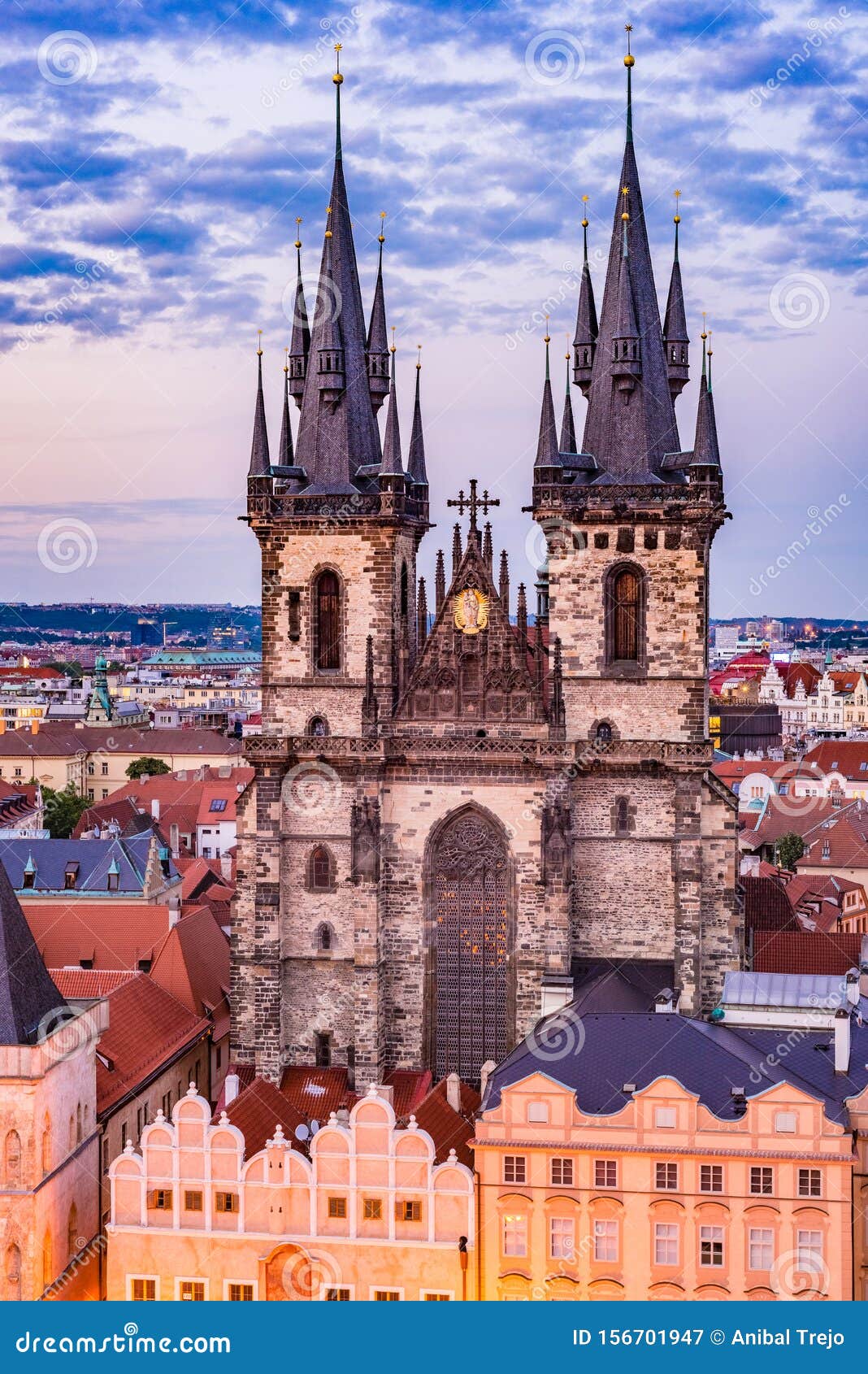 Old Town Square In Prague Czech Republic Stock Image Image Of Lady