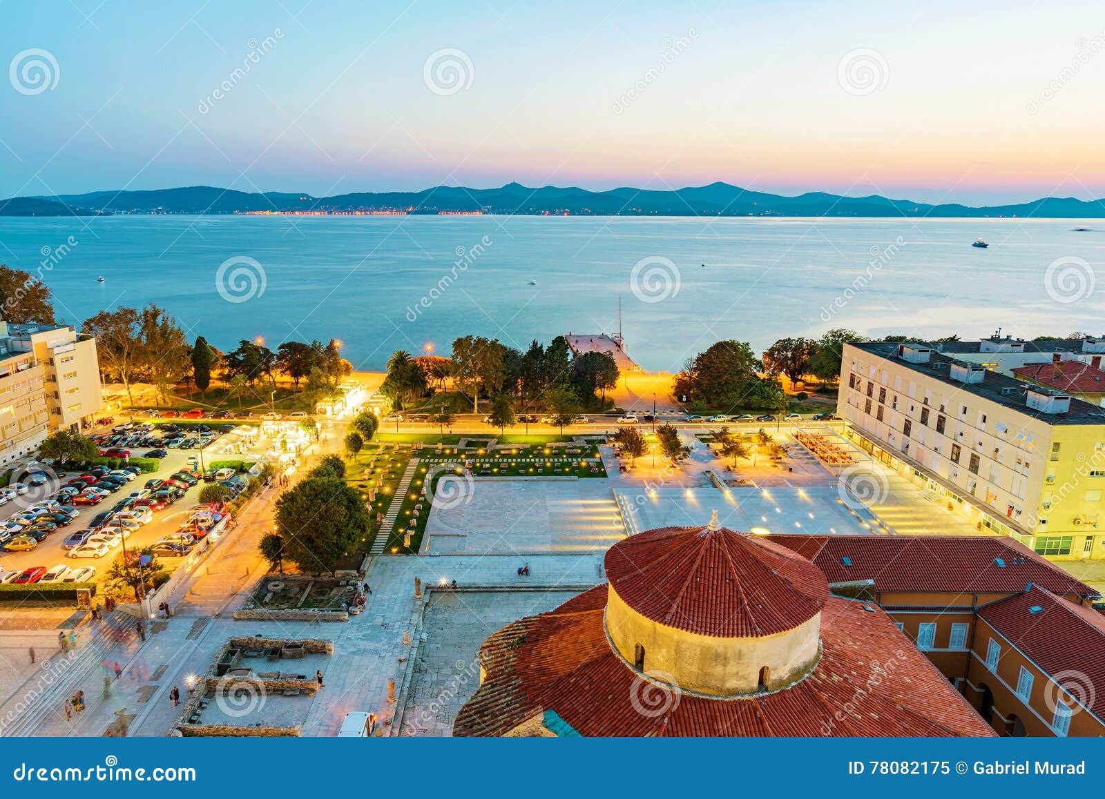 Old Town Zadar in the Evening Stock Image - Image of beautiful, ancient