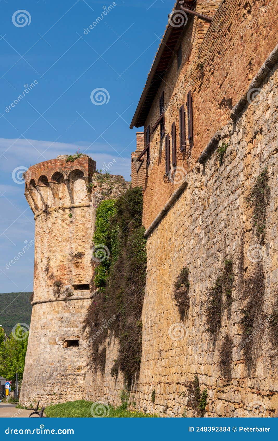 old townwall of san gimignano