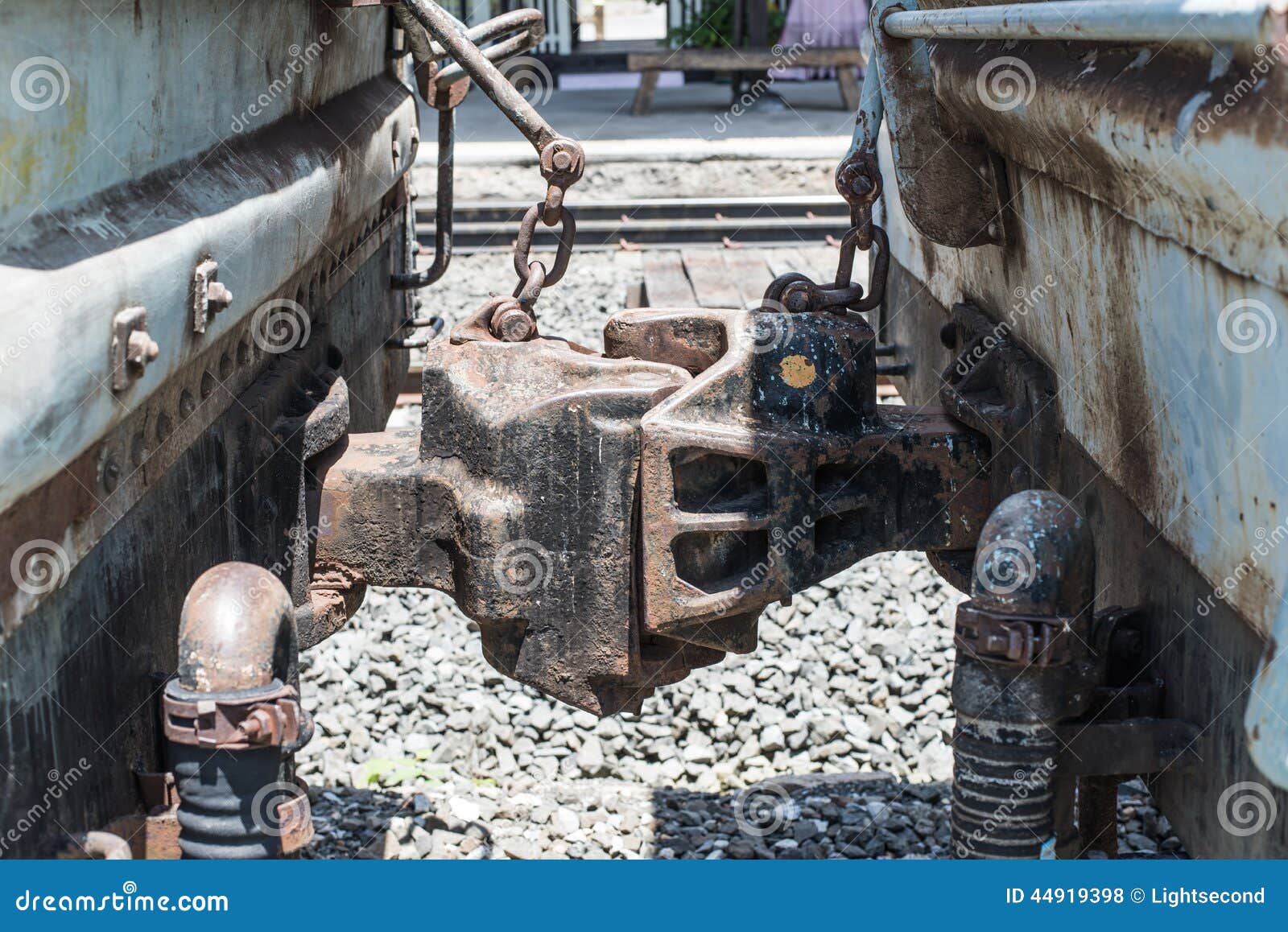 Old Train Car Coupler Joint Stock Photo Image 44919398