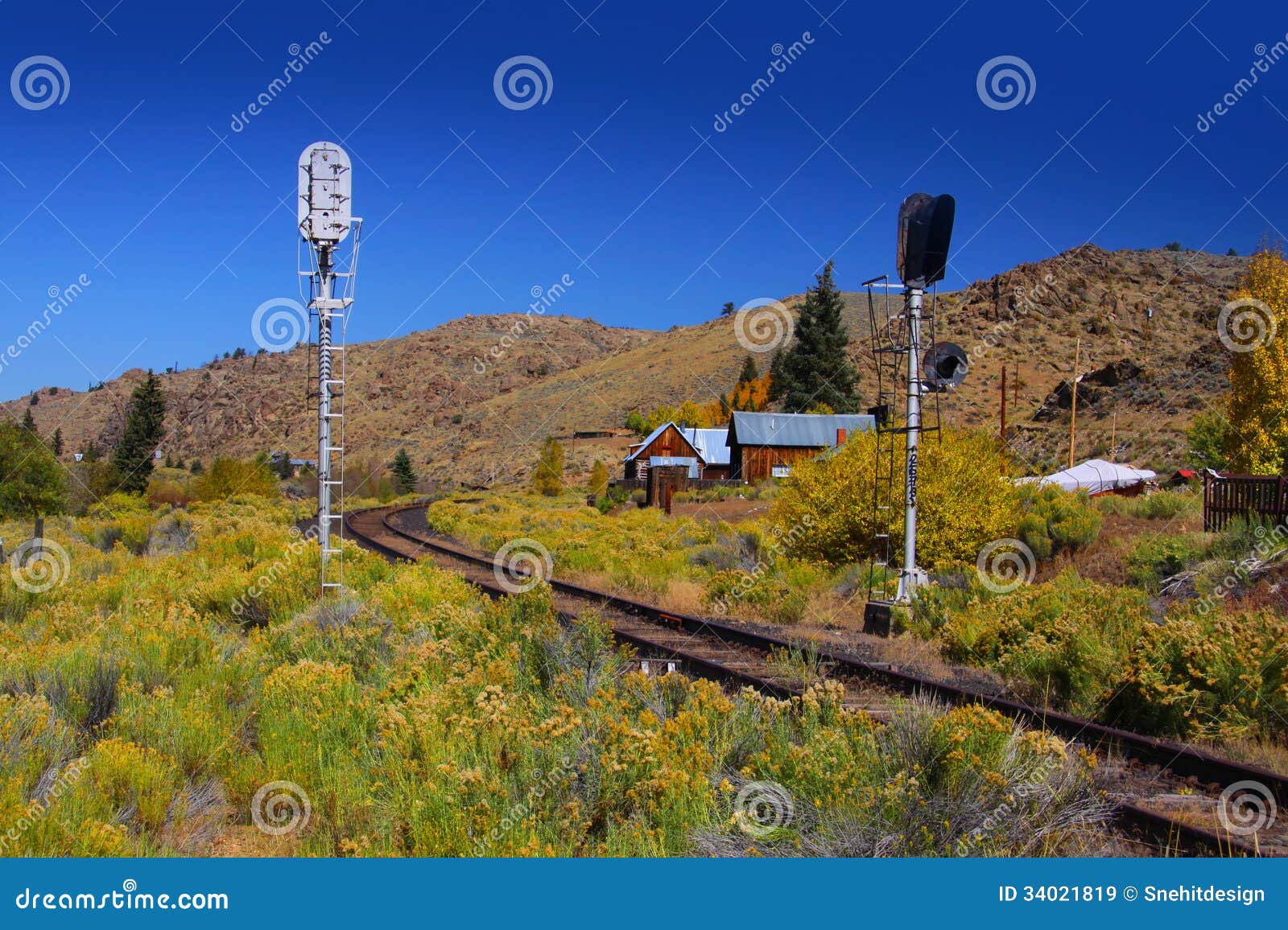 Old train track stock image. Image of colors, national 34021819